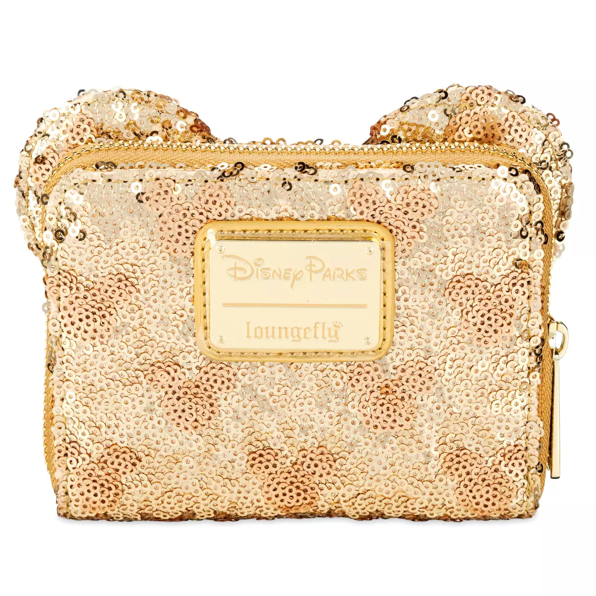 Disney Minnie Mouse Gold Sequin Loungefly Wallet