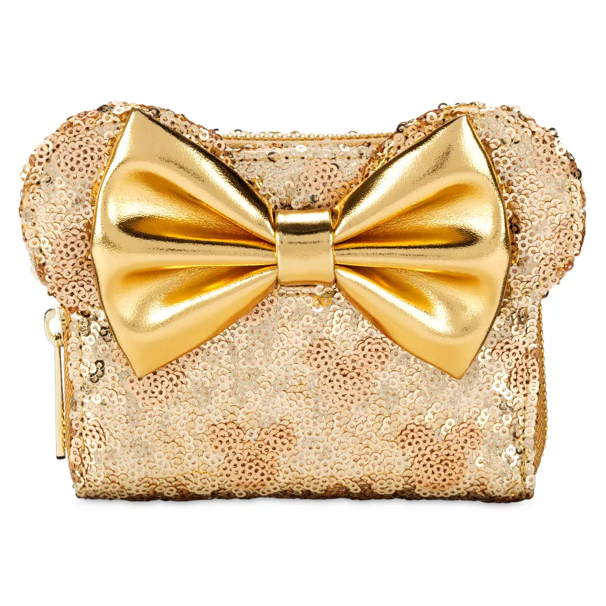 Disney Minnie Mouse Gold Sequin Loungefly Wallet