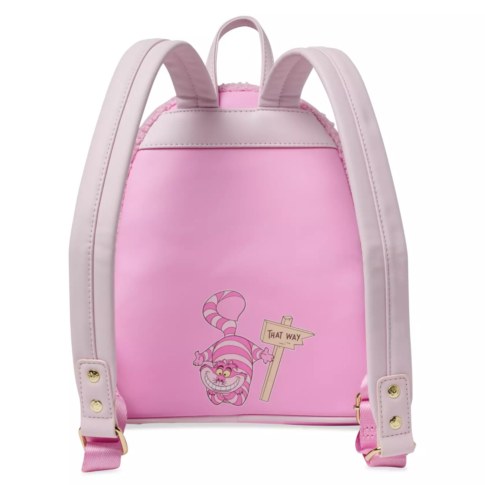 Loungefly Disney Parks Pastel Pink Cheshire Cat Mini Backpack Alice in Wonderland