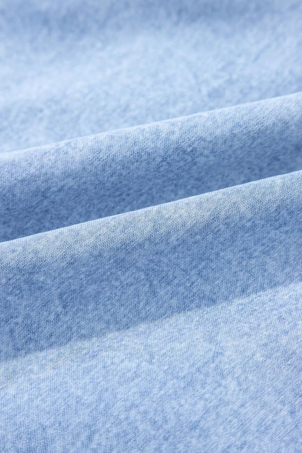 Bow Detail Spaghetti Straps Ruffle Hem Denim Dress