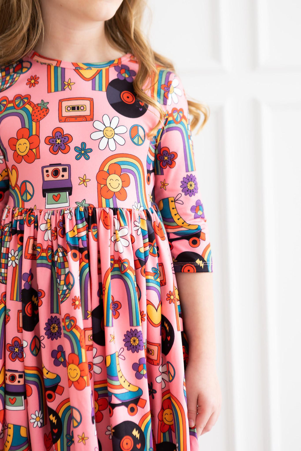 SALE Put Your Records On Twirl Dress