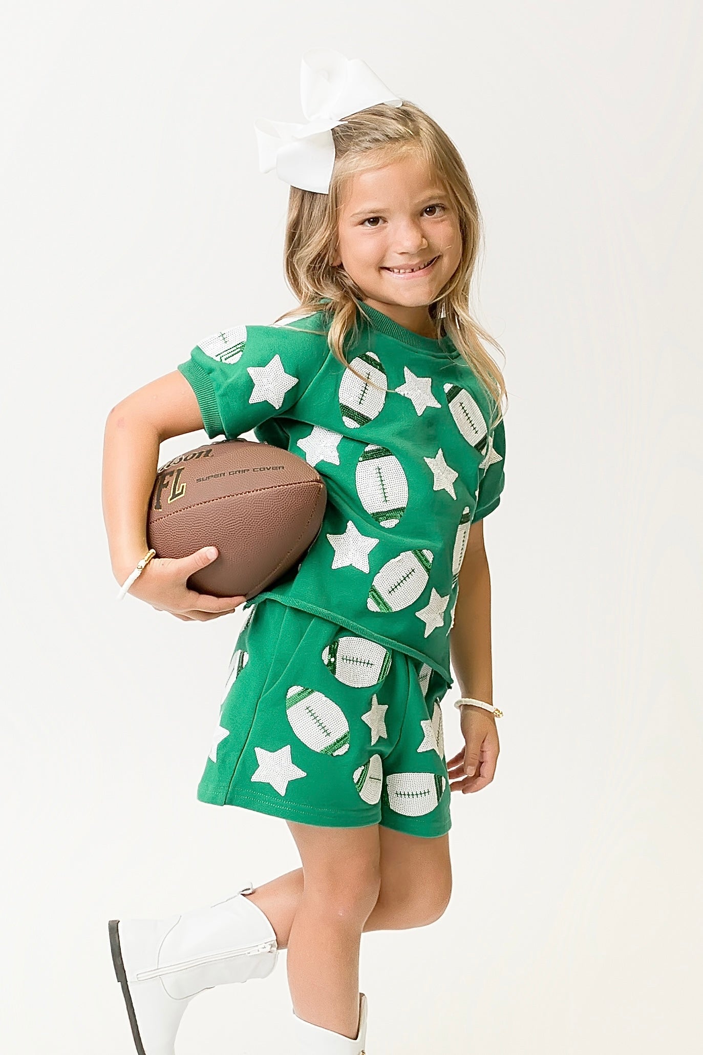 Green Football Shorts