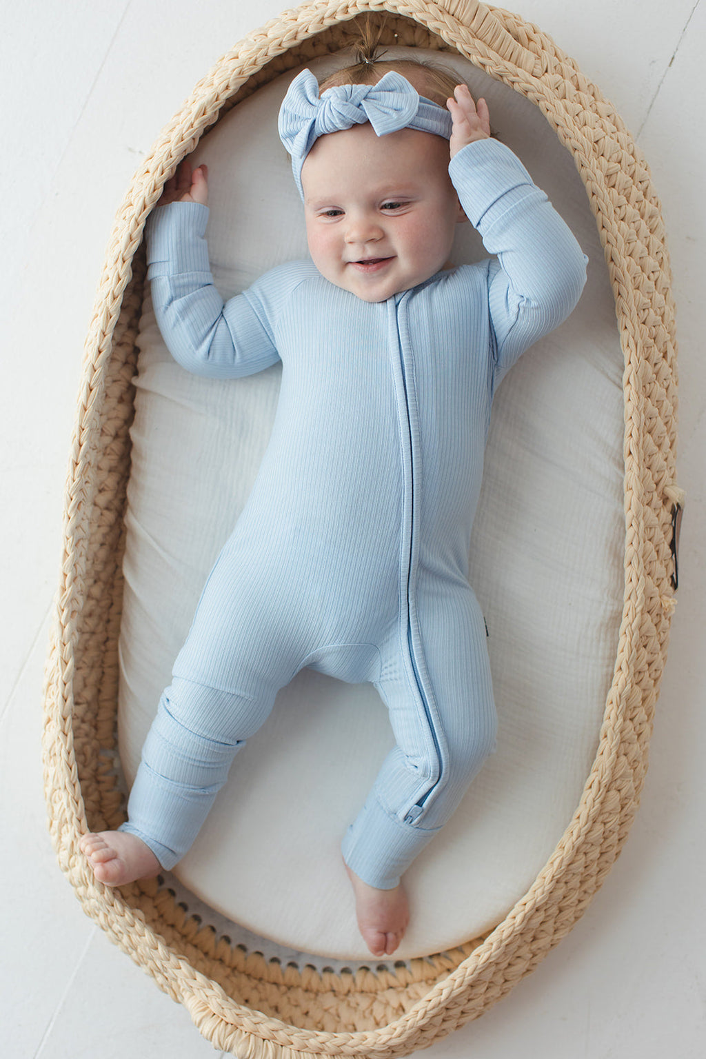 Blue Macaron (ribbed) - Zippy