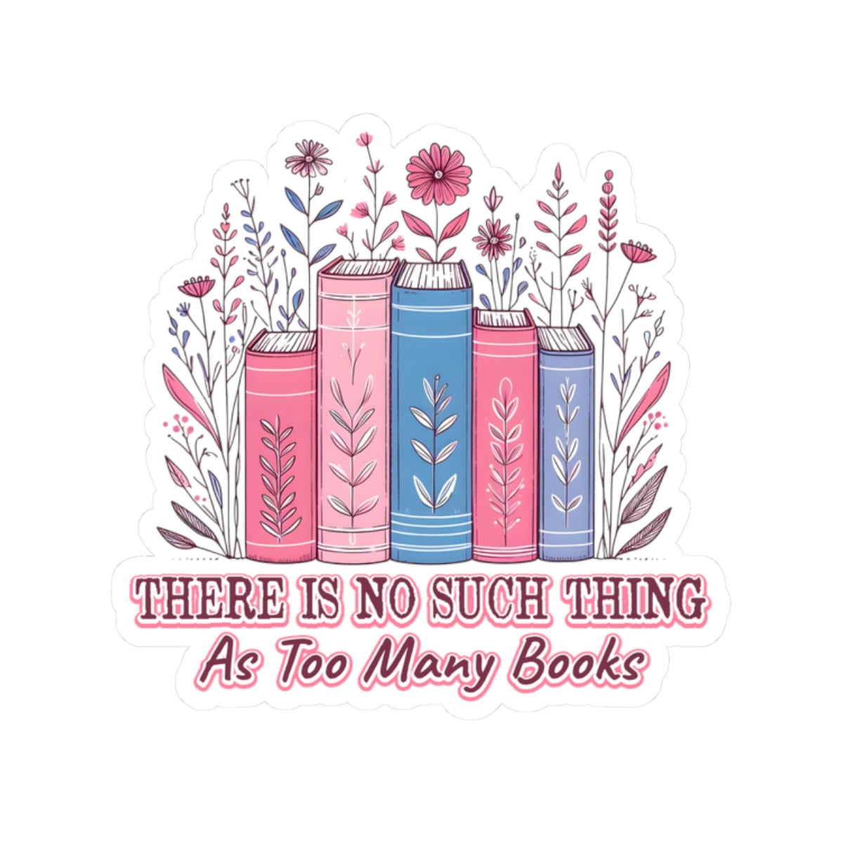Colorful Book Lover Kiss-Cut Stickers, Perfect for Journals, Laptops, Gift for Readers, Home Decor, Bookish Gifts, Trendy Stickers