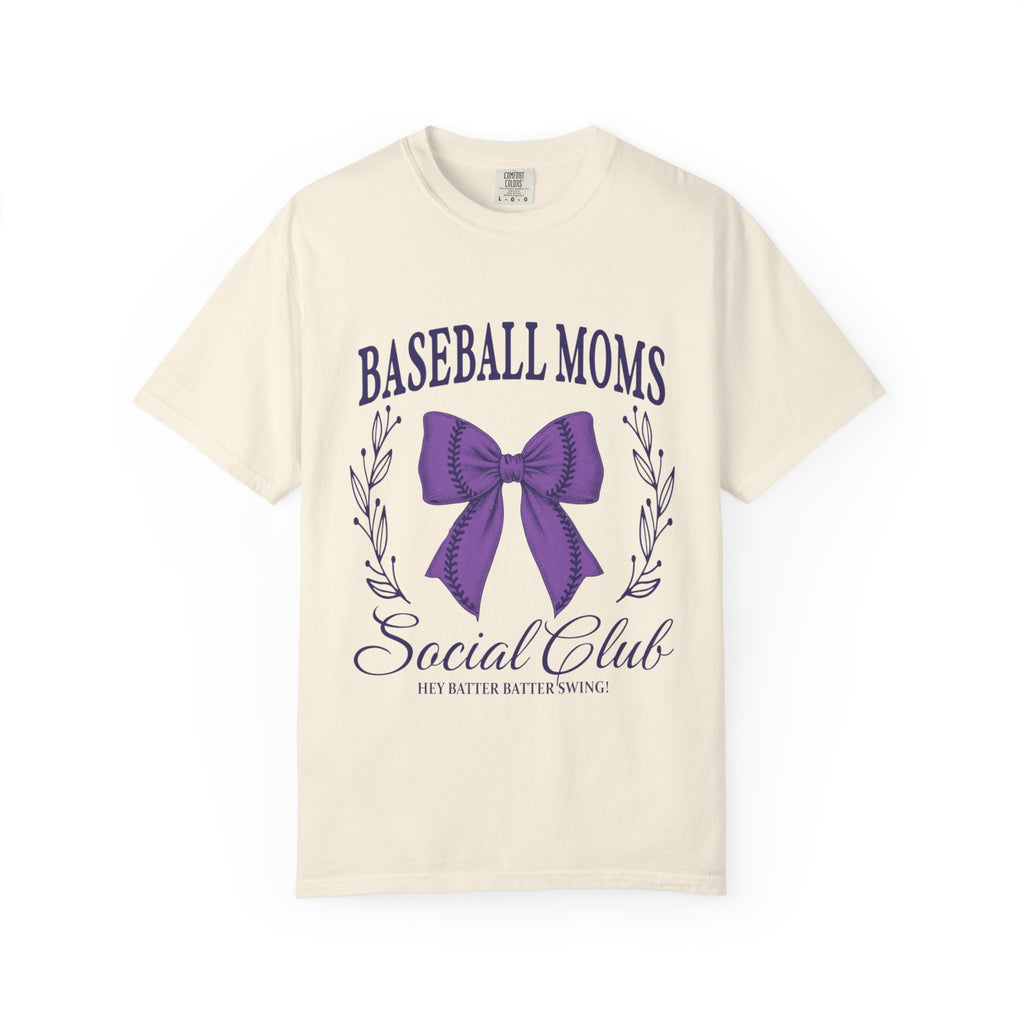 Baseball Moms Social Club T-Shirt, Unisex Tee for Baseball Lovers, Gifts for Moms, Sports Fan Apparel, Perfect for Game Day