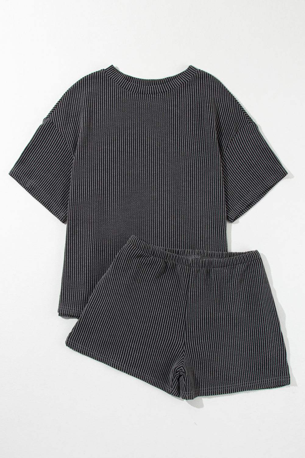 Corded Knit Tee and Shorts Set