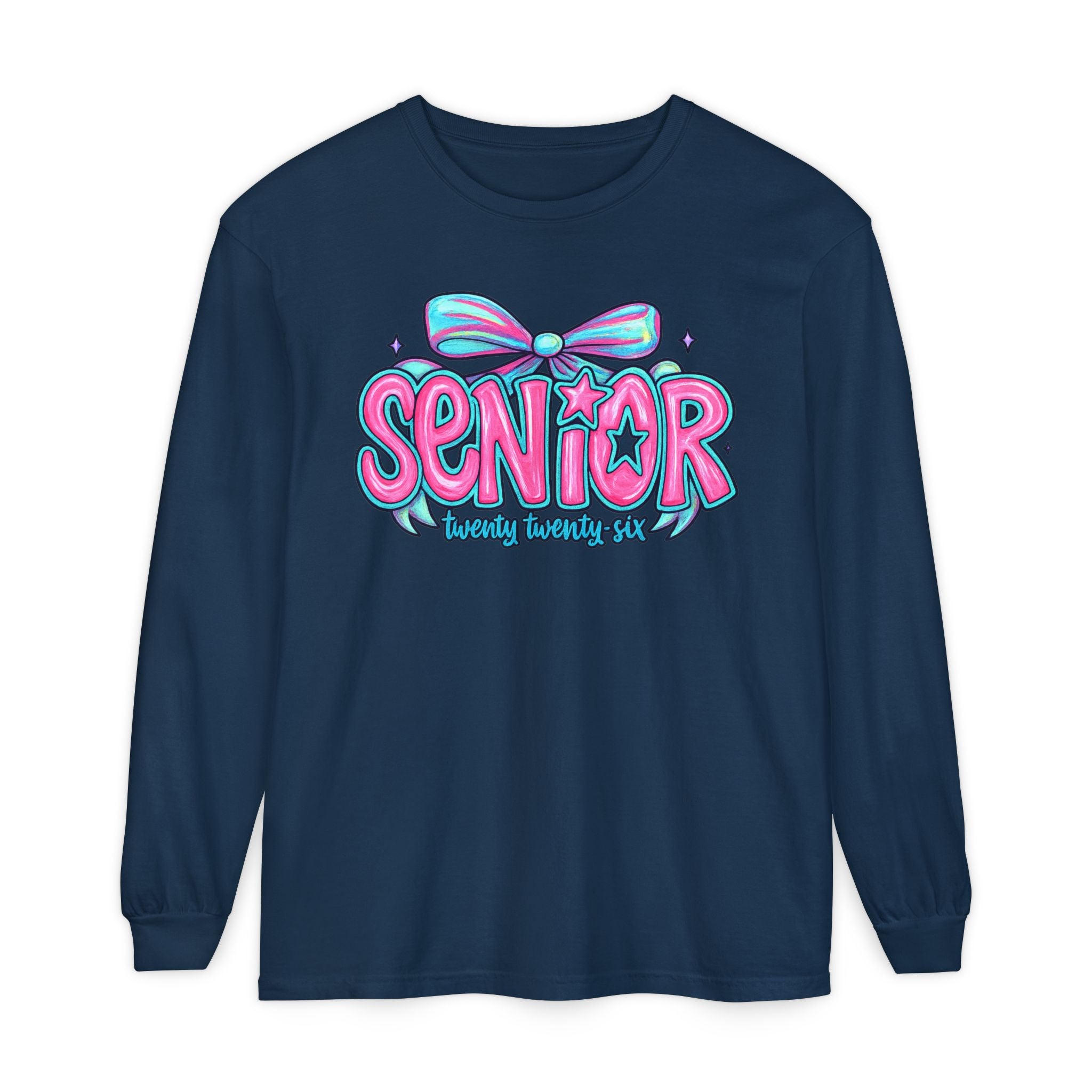 Senior Beauty Squad Long Sleeve T-Shirt, Cute Senior T-Shirt, Graduation Gift, Class of [Year] Apparel, Trendy Teen Fashion, Unisex Tees
