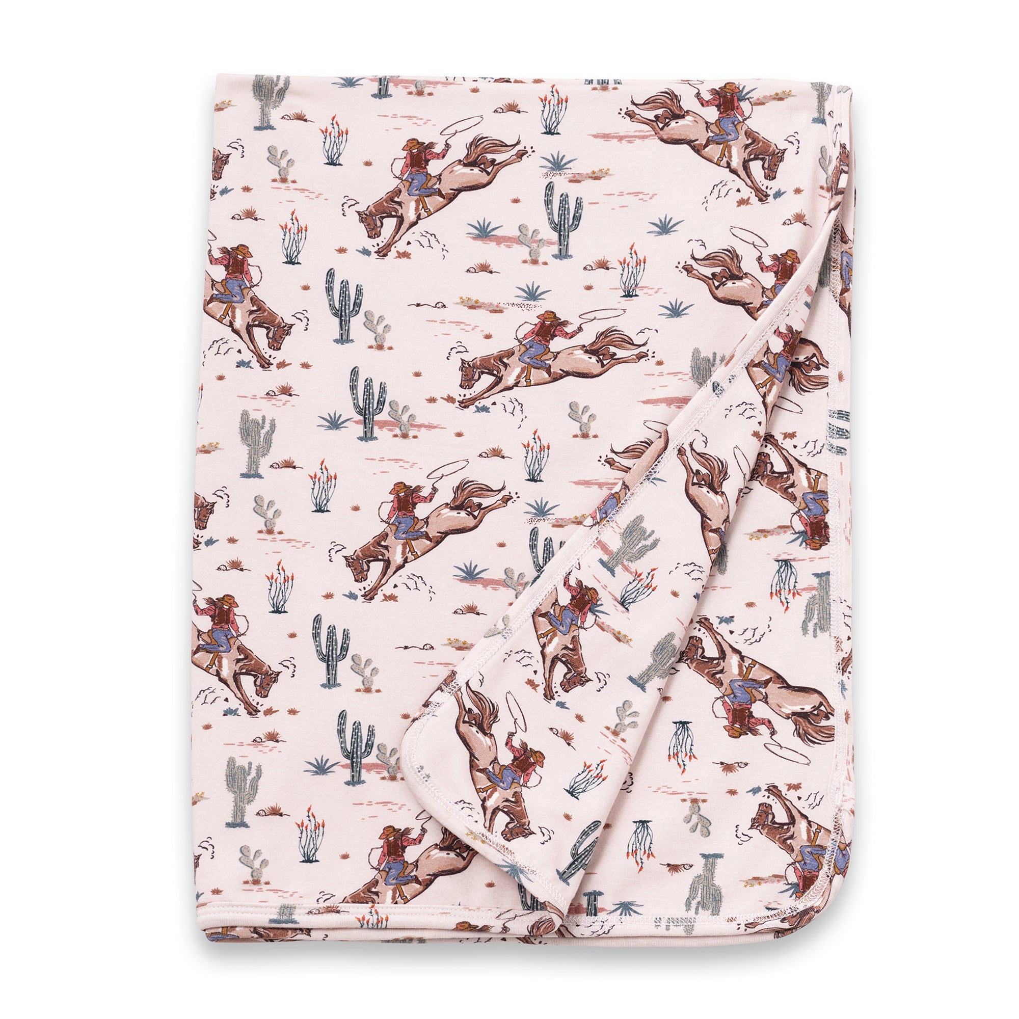 Prairie Princess Baby Girl Western Bamboo Stroller Blanket