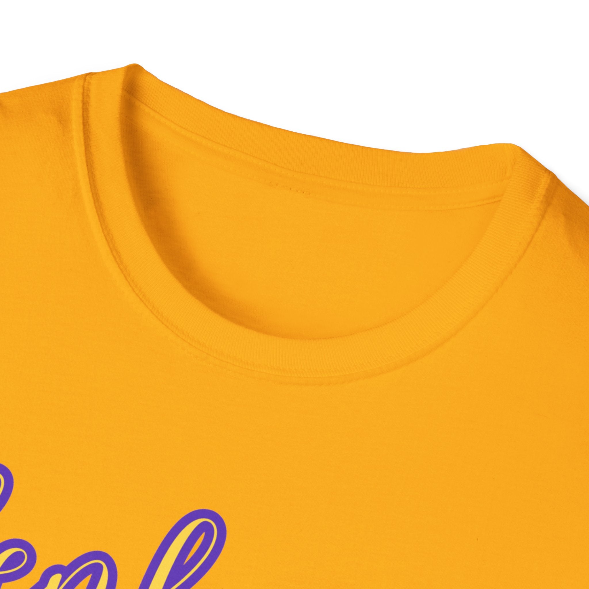 Denham Springs Yellow Jackets Baseball Unisex Softstyle T-Shirt, Sports Team Tee, School Spirit Shirt, Baseball Fan Gift, Athletic Apparel