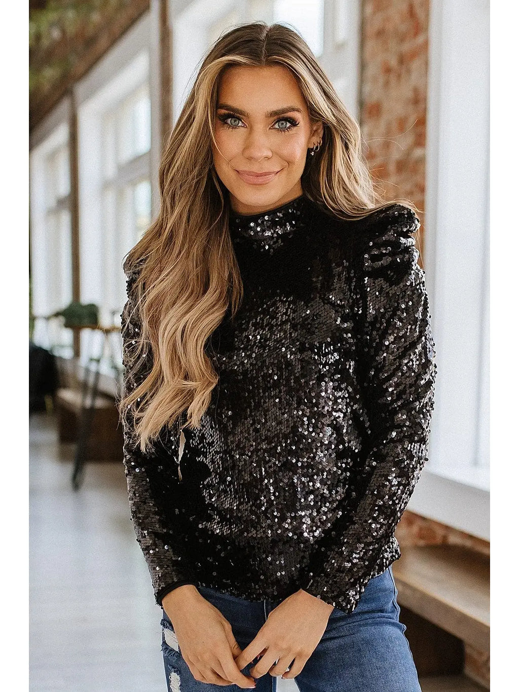 Sequin Glam top