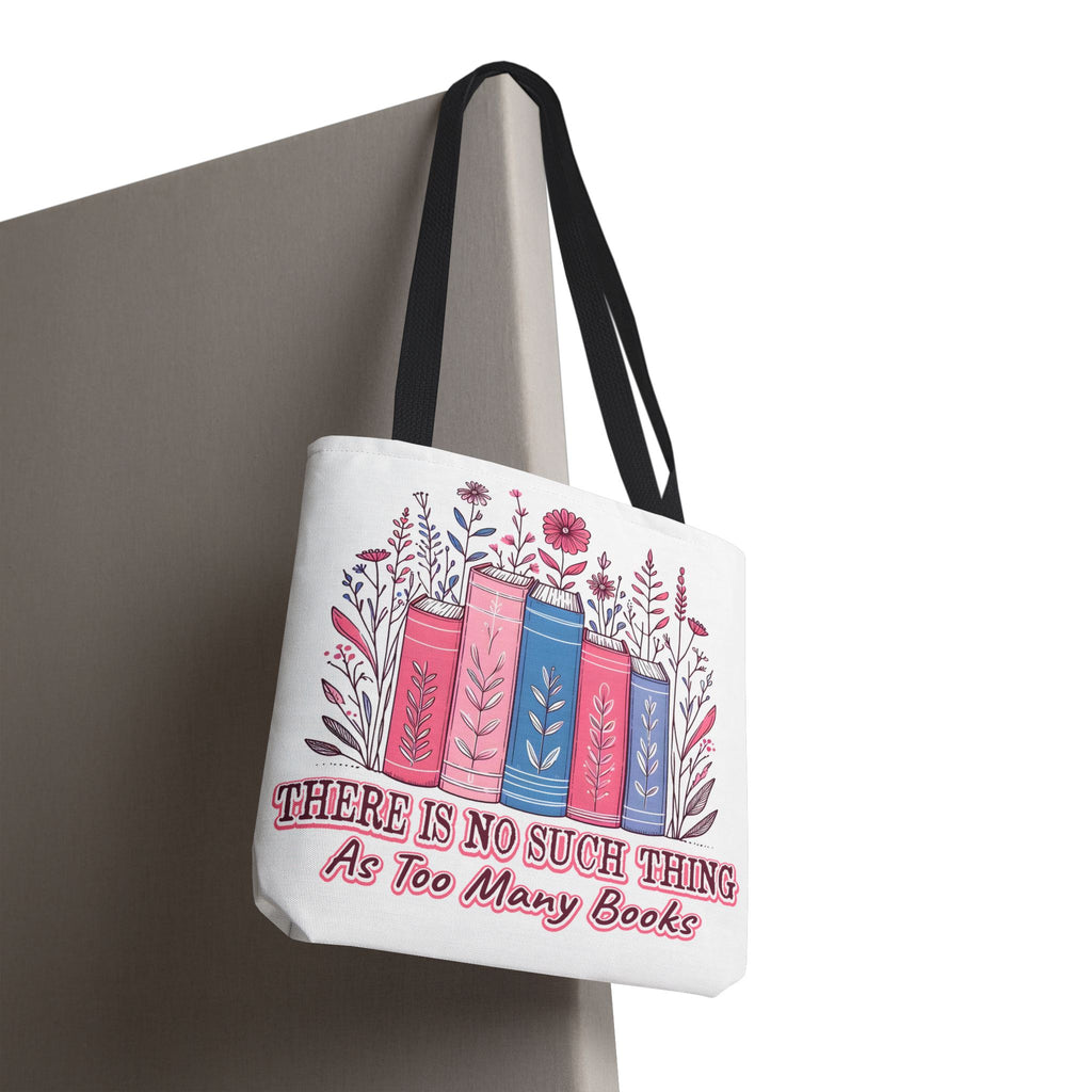 Whimsical Book Lover Tote Bag, Literary Gift, Bookish Accessories, Library Tote, Floral Books Design