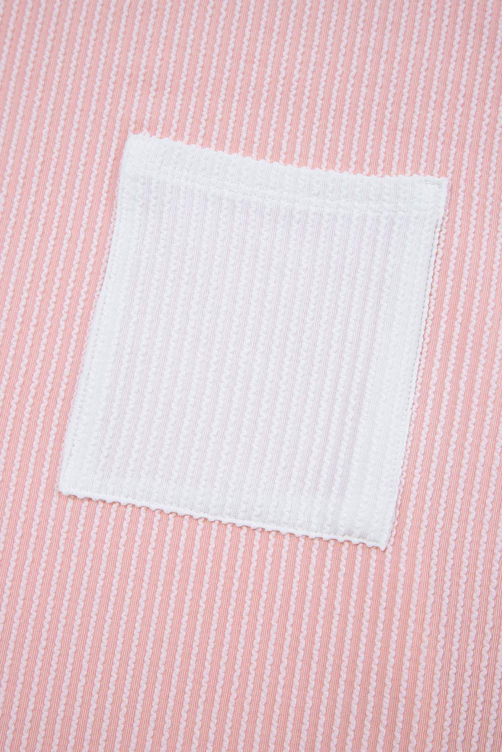 Colorblock Corded Chest Pocket T-Shirt