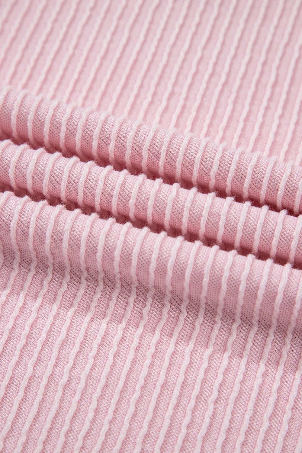 Contrast Round Neck Top and Pants Set