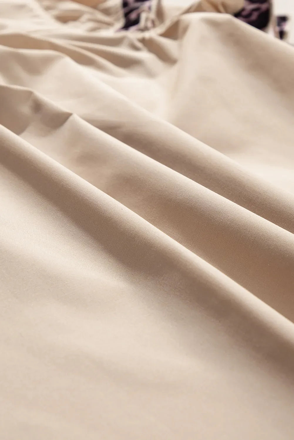 Leopard Frill Short Sleeve Blouse