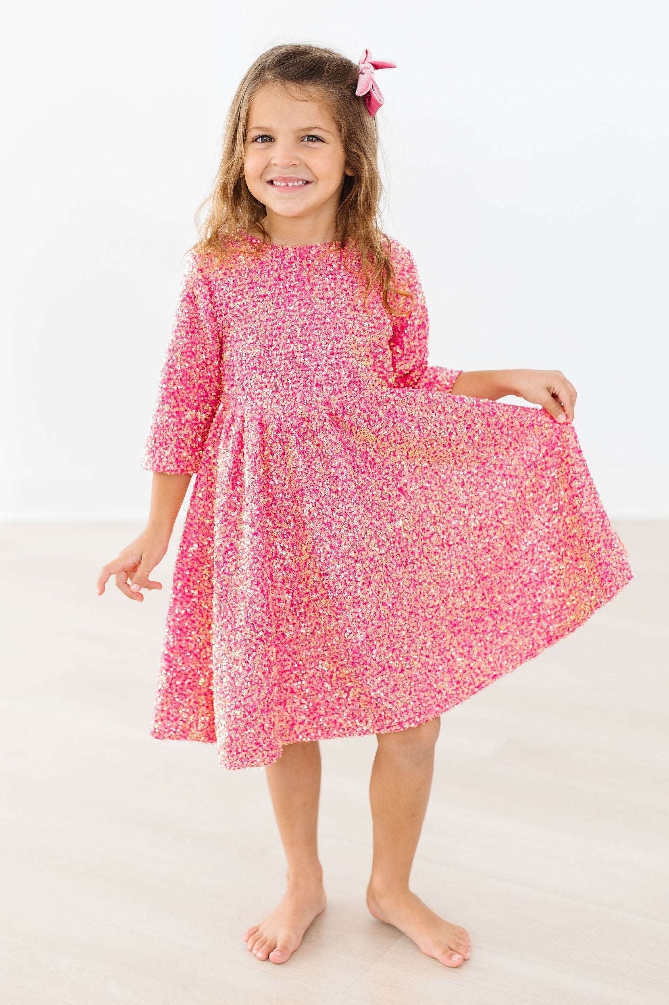 SALE Hot Pink Sequin Dress