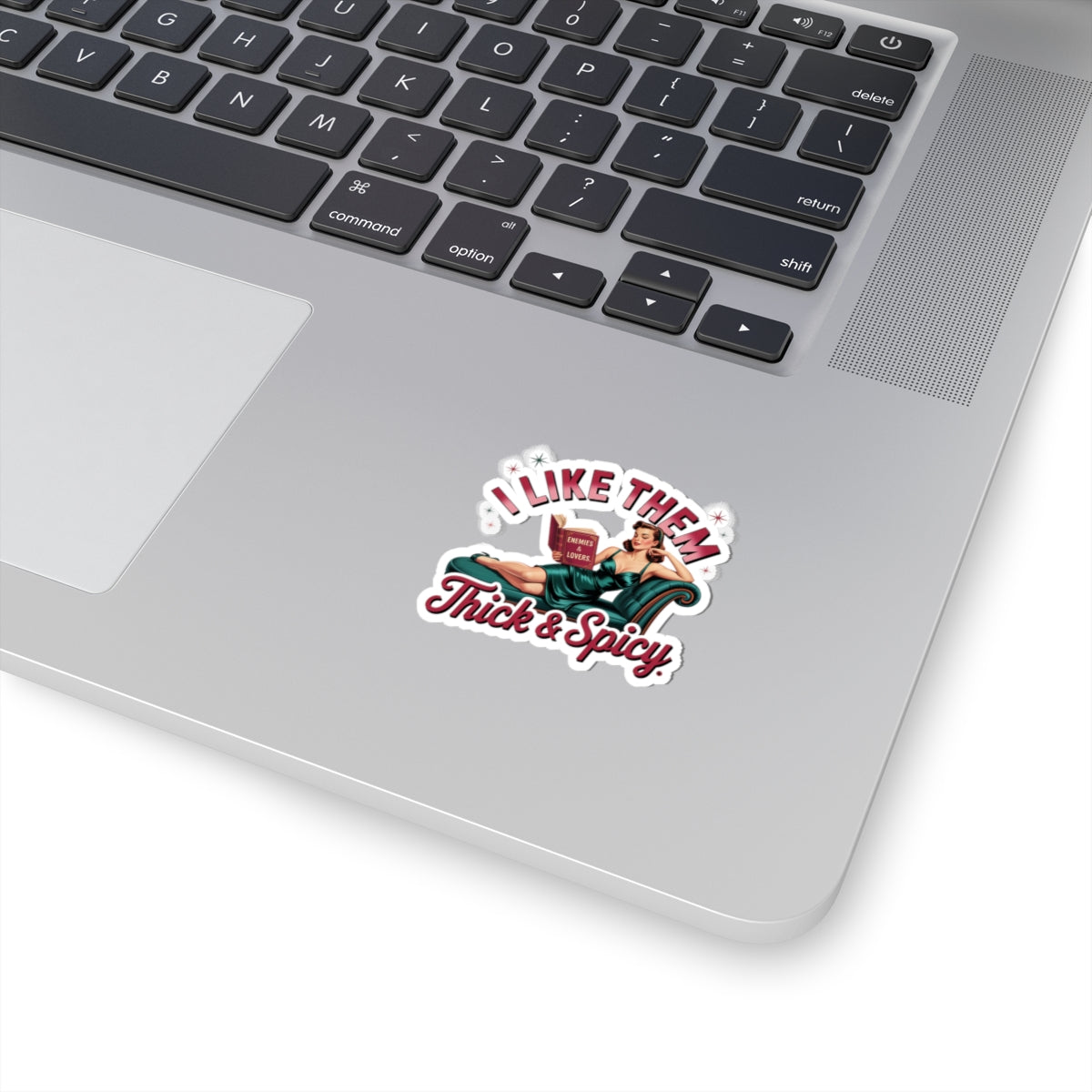 THICK & SPICY STICKER Eye-Catching Kiss-Cut Stickers for Book Lovers, Enemies Lovers Theme, Cute Decor, Laptop, Journals, Gift Ideas, Fun and Quirky