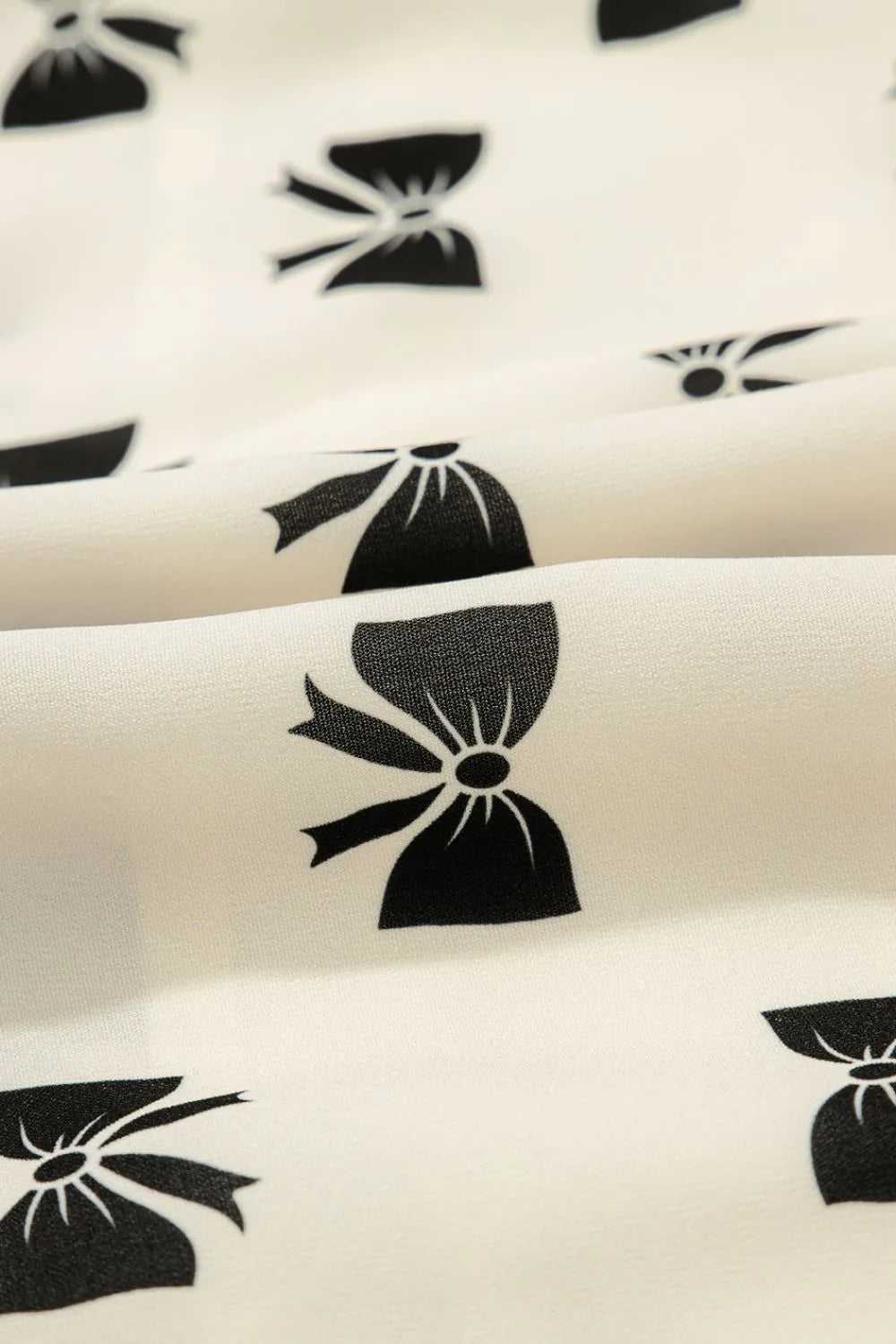 Bow Knot Color Contrast Trim Knotted Shoulder Mini Dress