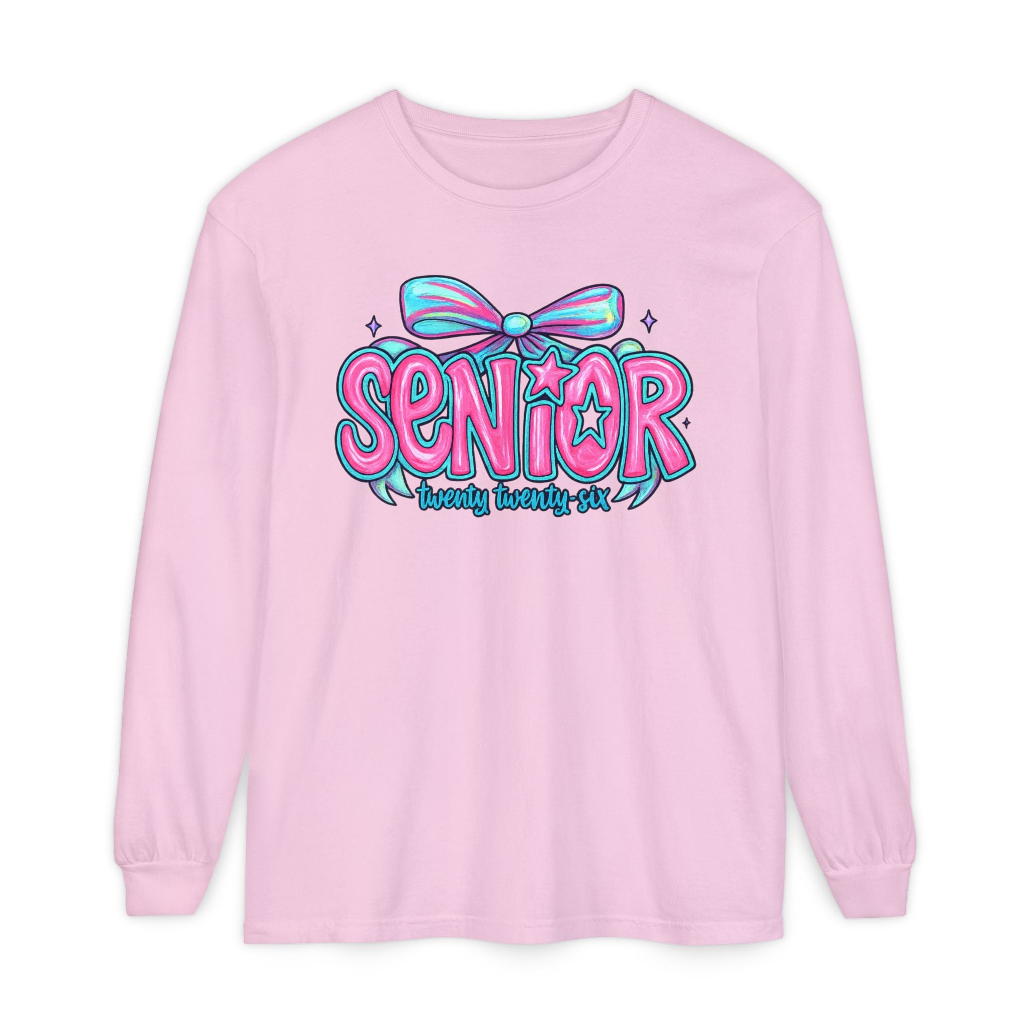 Senior Beauty Squad Long Sleeve T-Shirt, Cute Senior T-Shirt, Graduation Gift, Class of [Year] Apparel, Trendy Teen Fashion, Unisex Tees