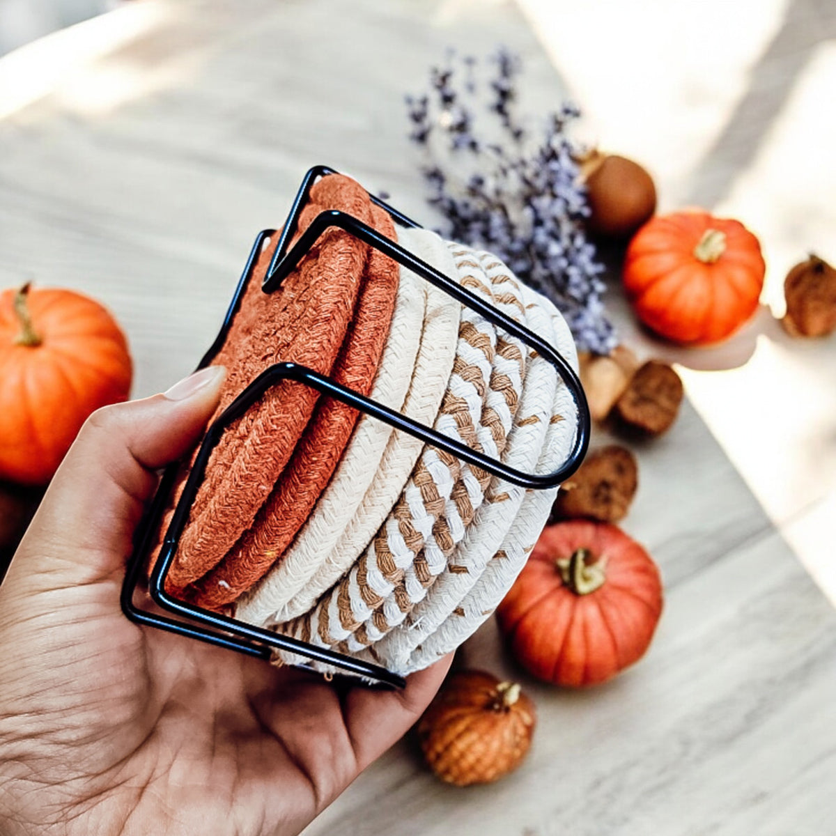 Fall Fabric Coasters