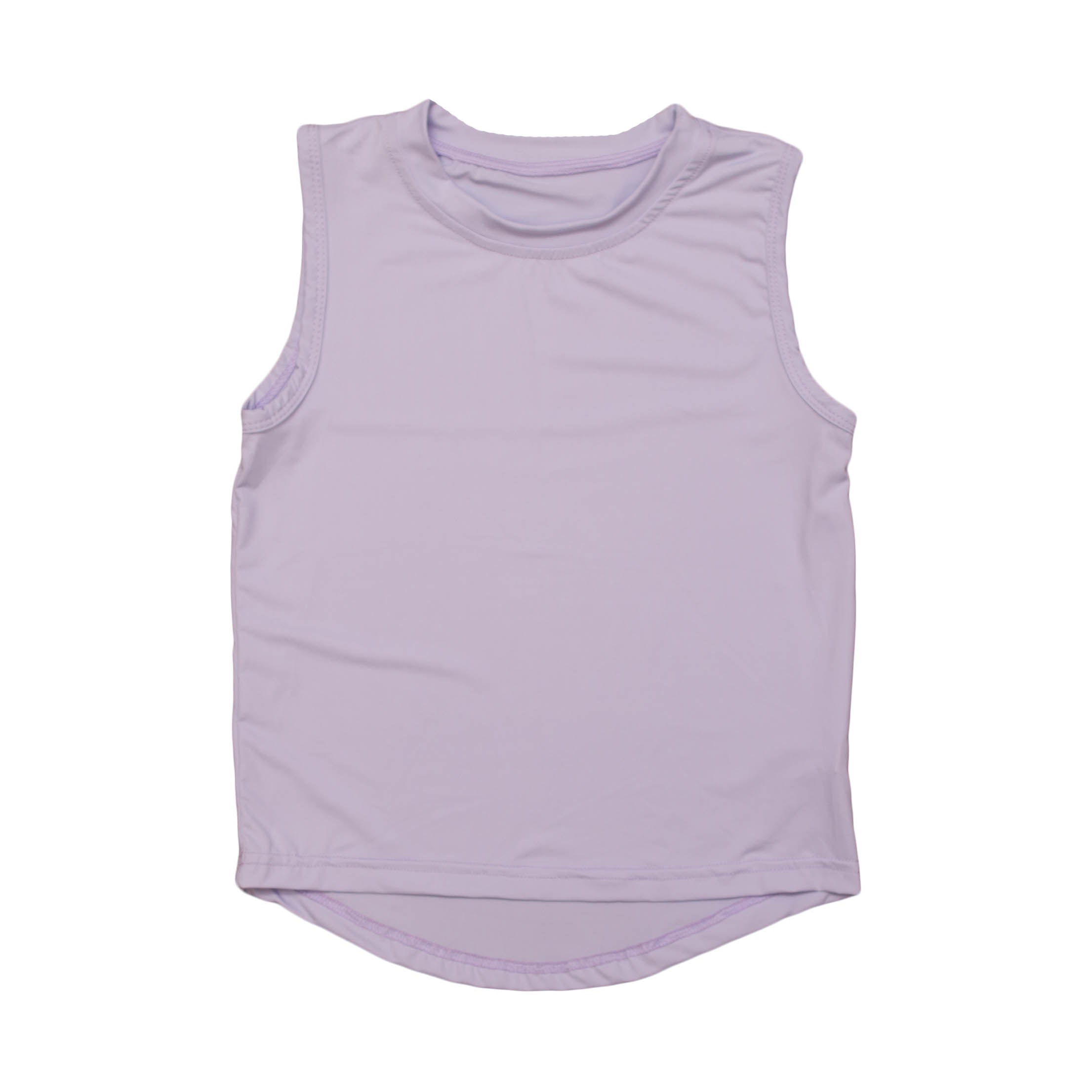 Lavender High Low Kid Tank