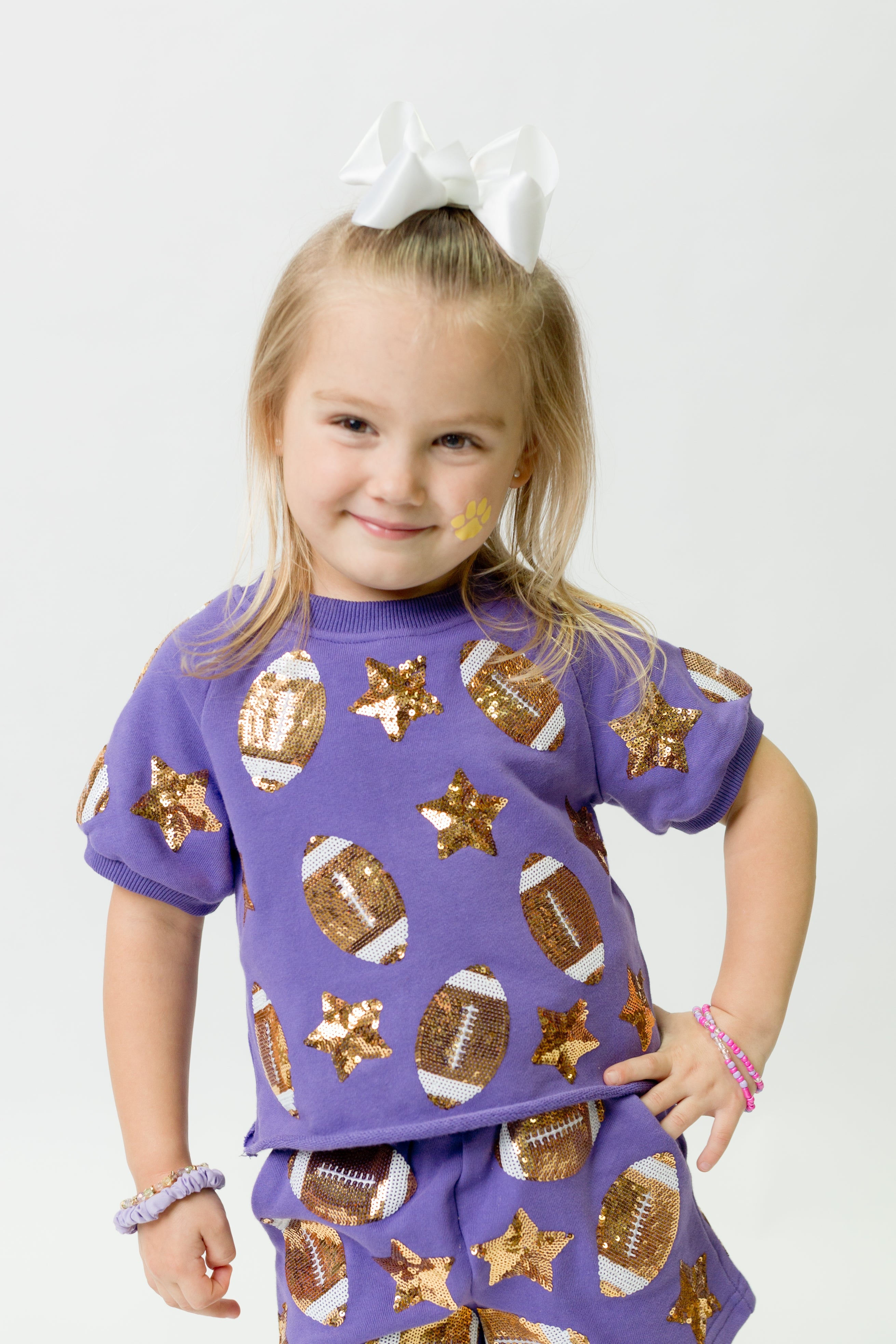 Purple Football Top