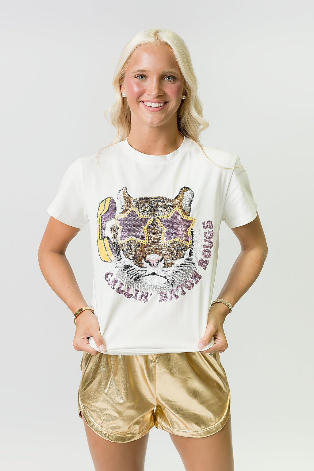 Callin' Baton Rouge Sequin Shirt