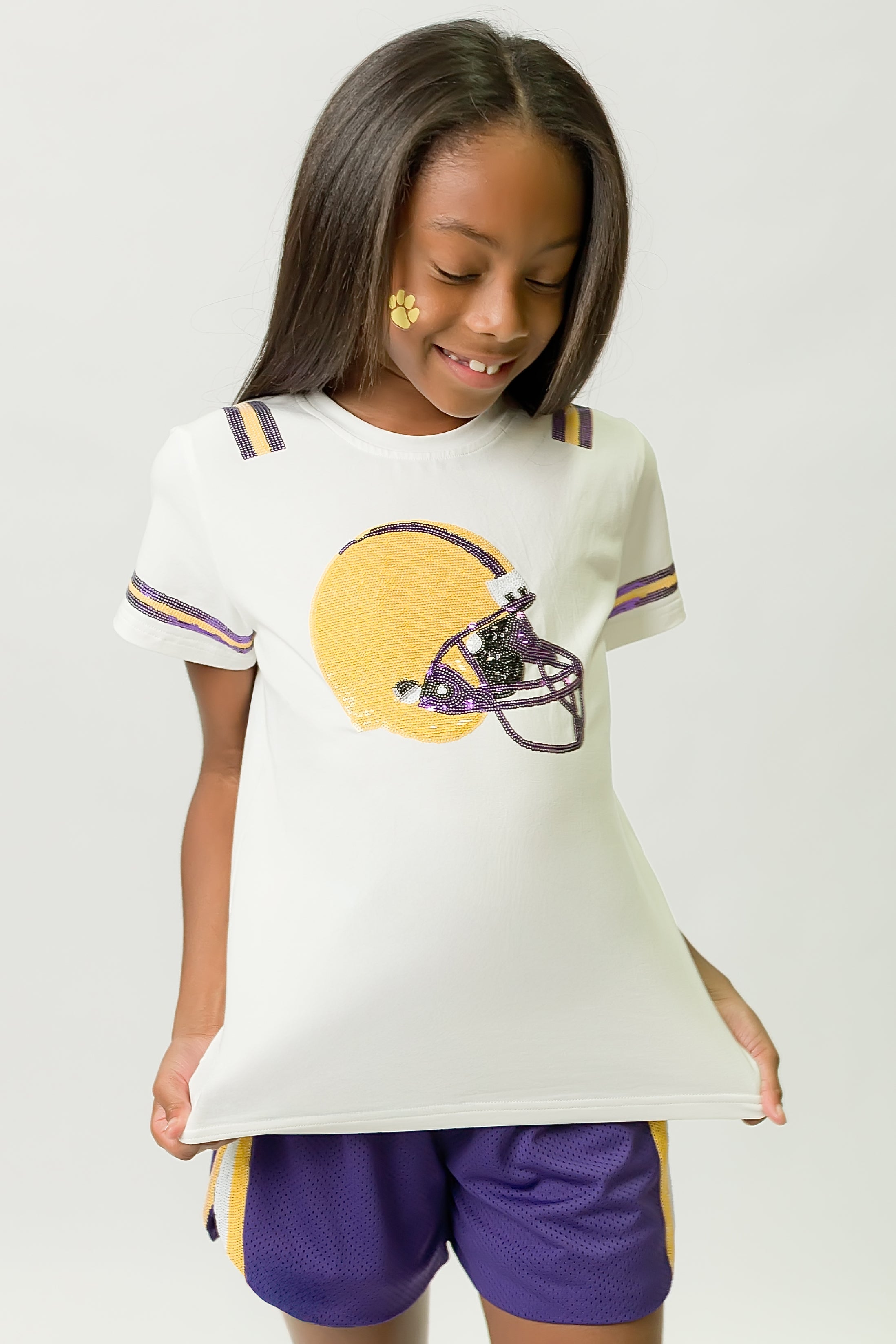 Purple and Yellow Helmet Shirt