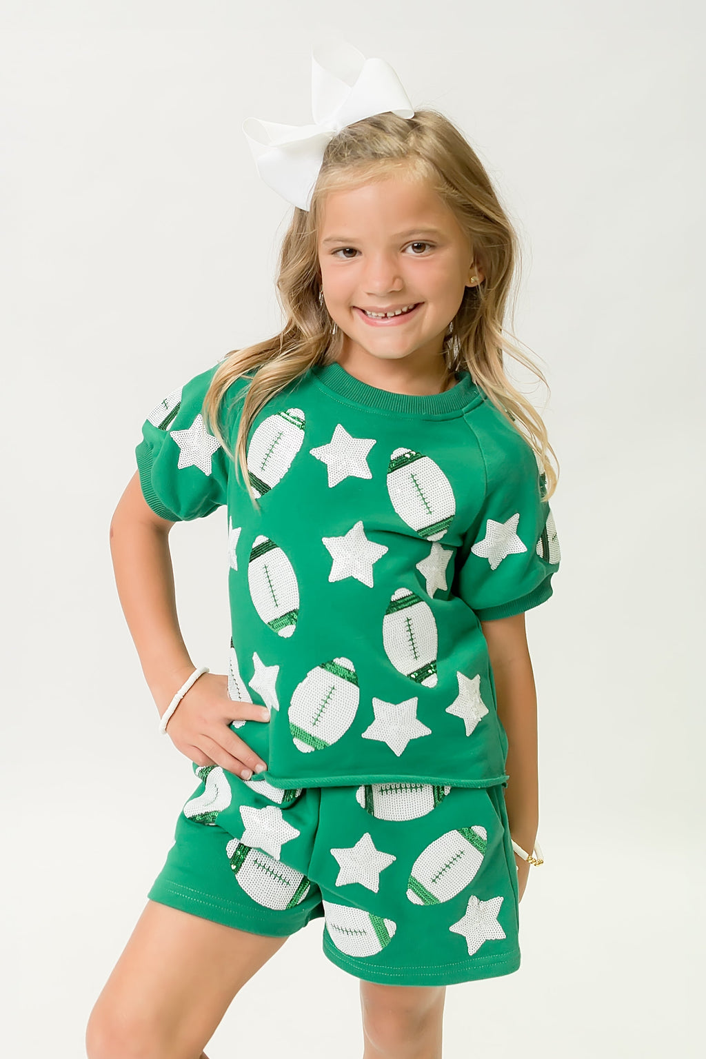 Green Football Top