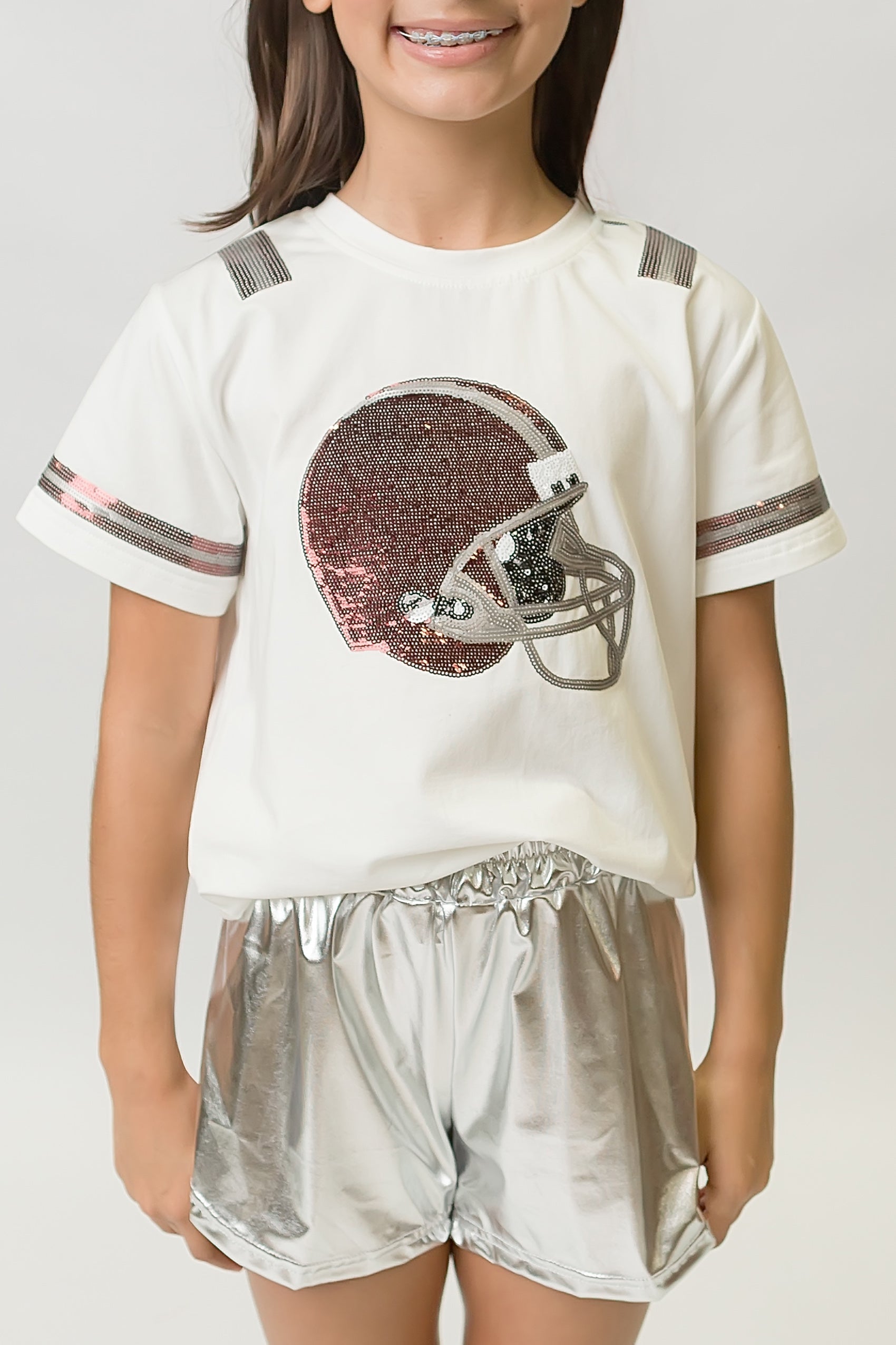 Maroon and Silver Helmet Shirt