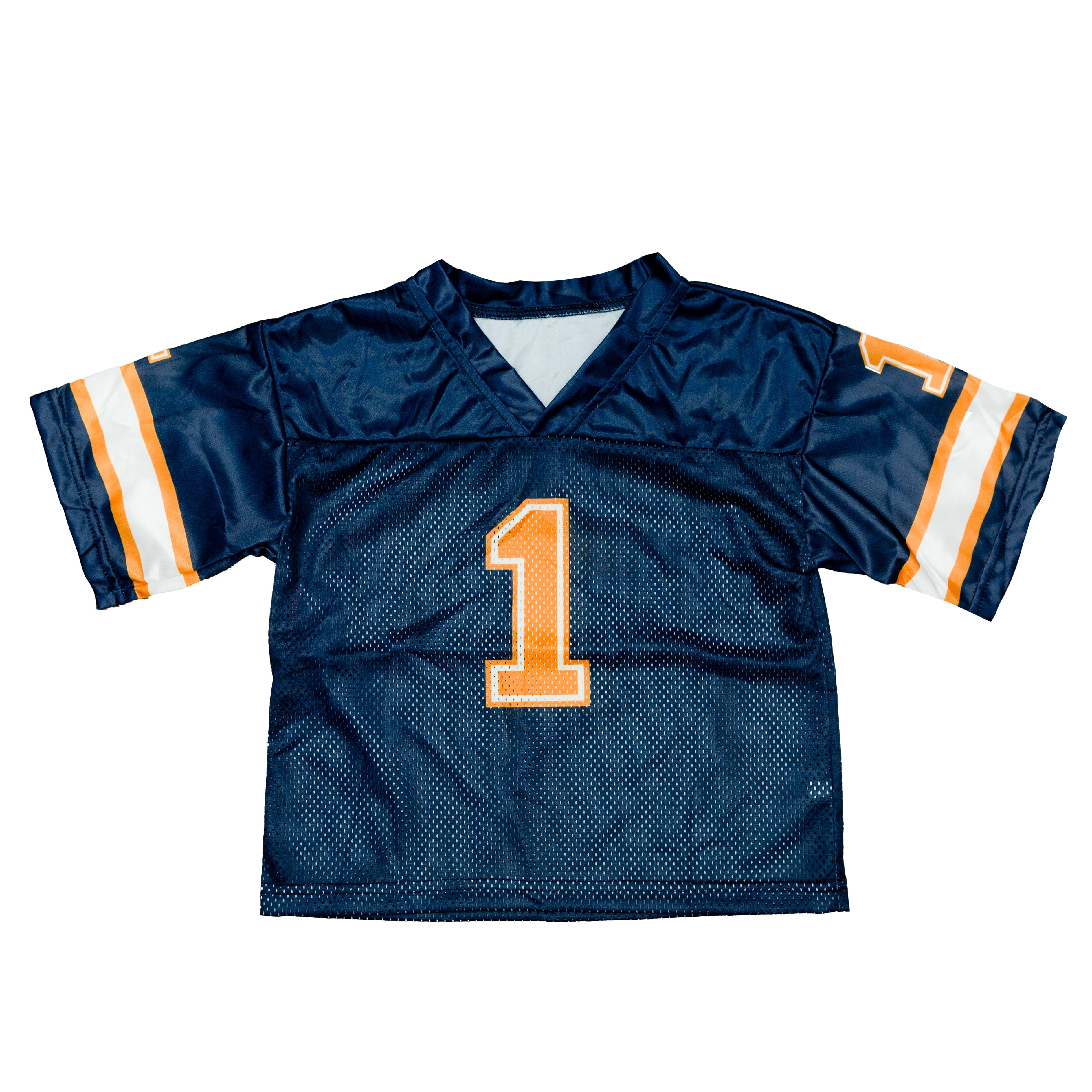 Navy and Orange Football Jersey