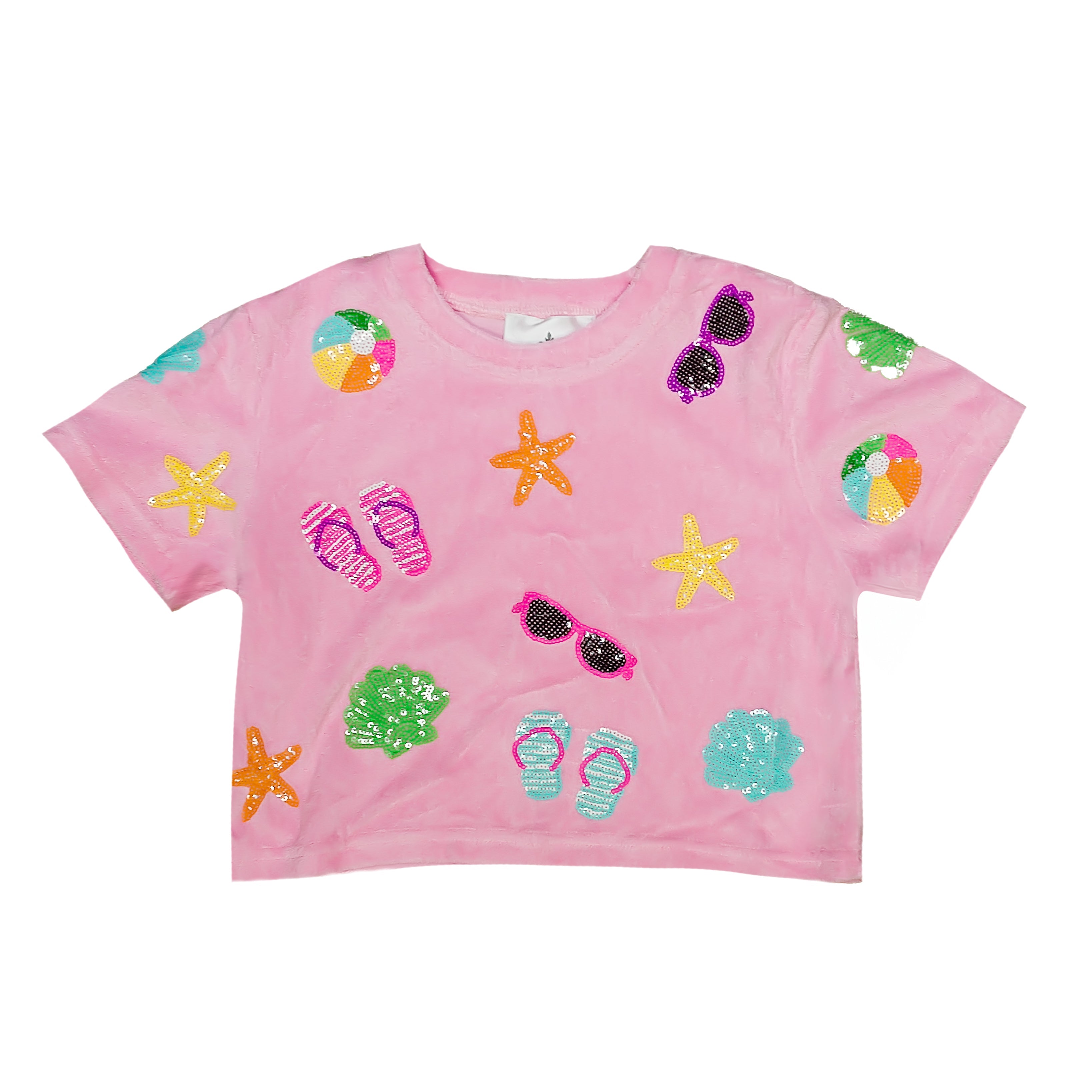 Pink Beach Terry Cloth Adult Top
