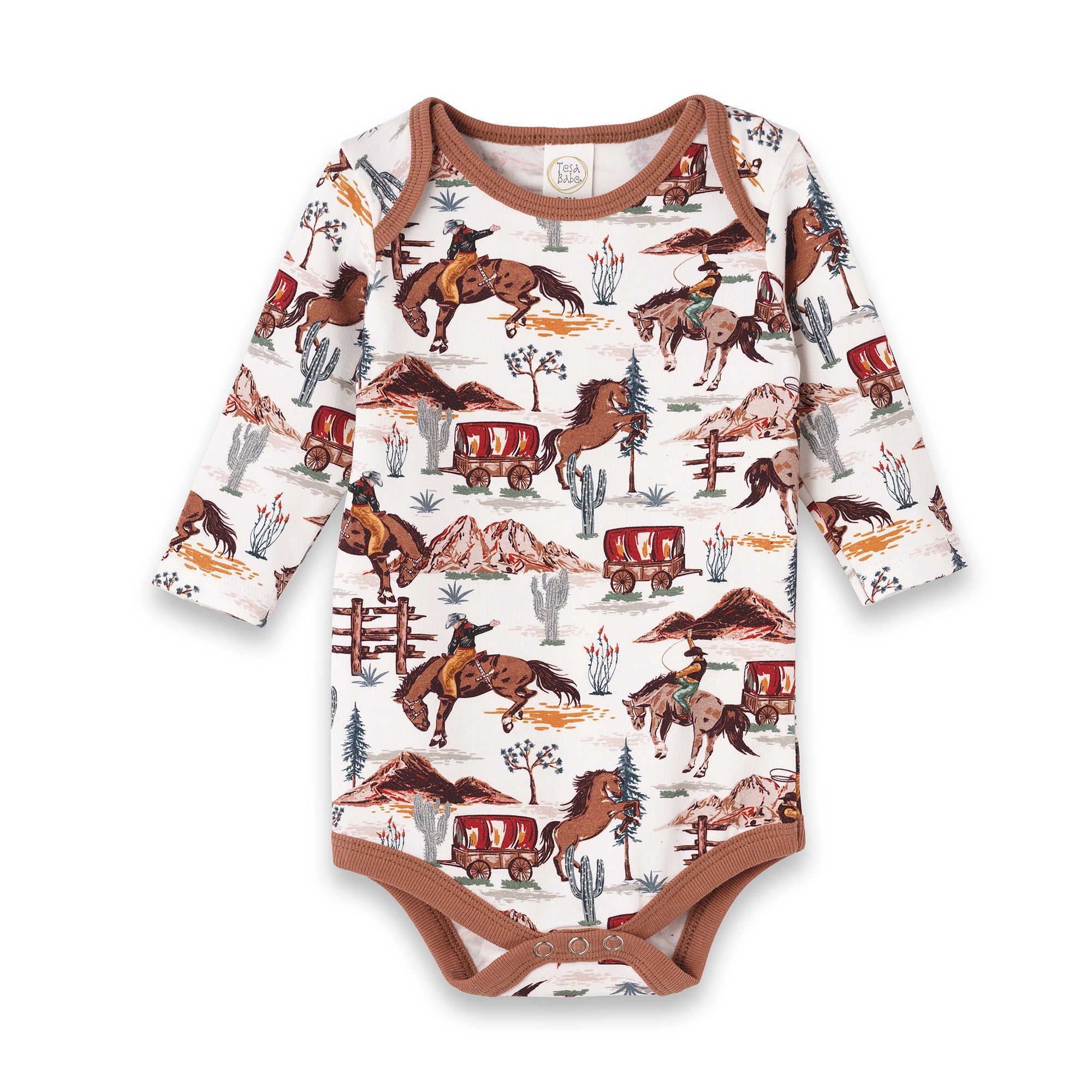 Cowboy Baby Bodysuit – Bamboo Western Spirit One-Piece