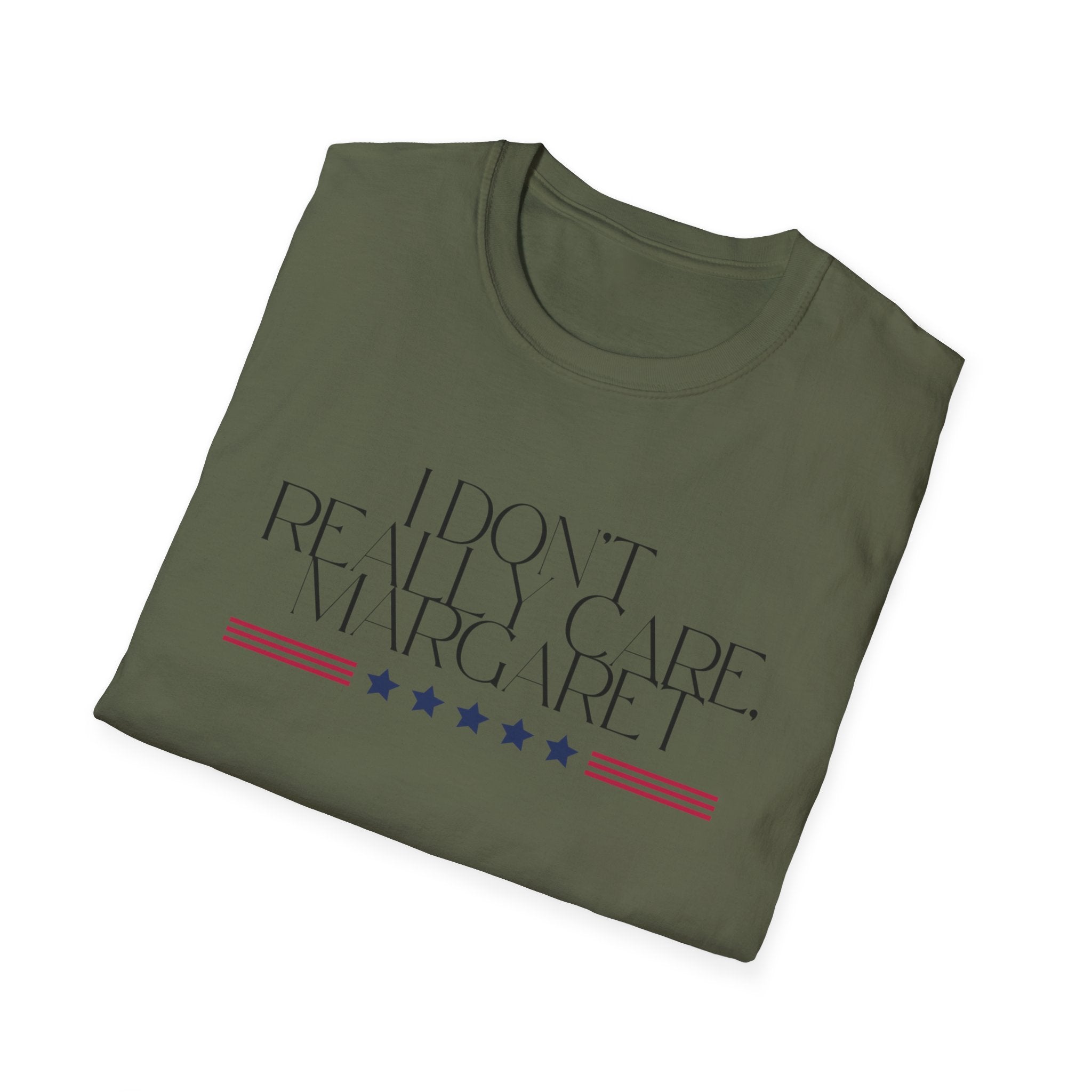 Unisex T-Shirt, JD Vance Quote I really don't care Margaret, Funny Graphic Tee, Sarcastic Shirt, Novelty Top, Gift for Men Women