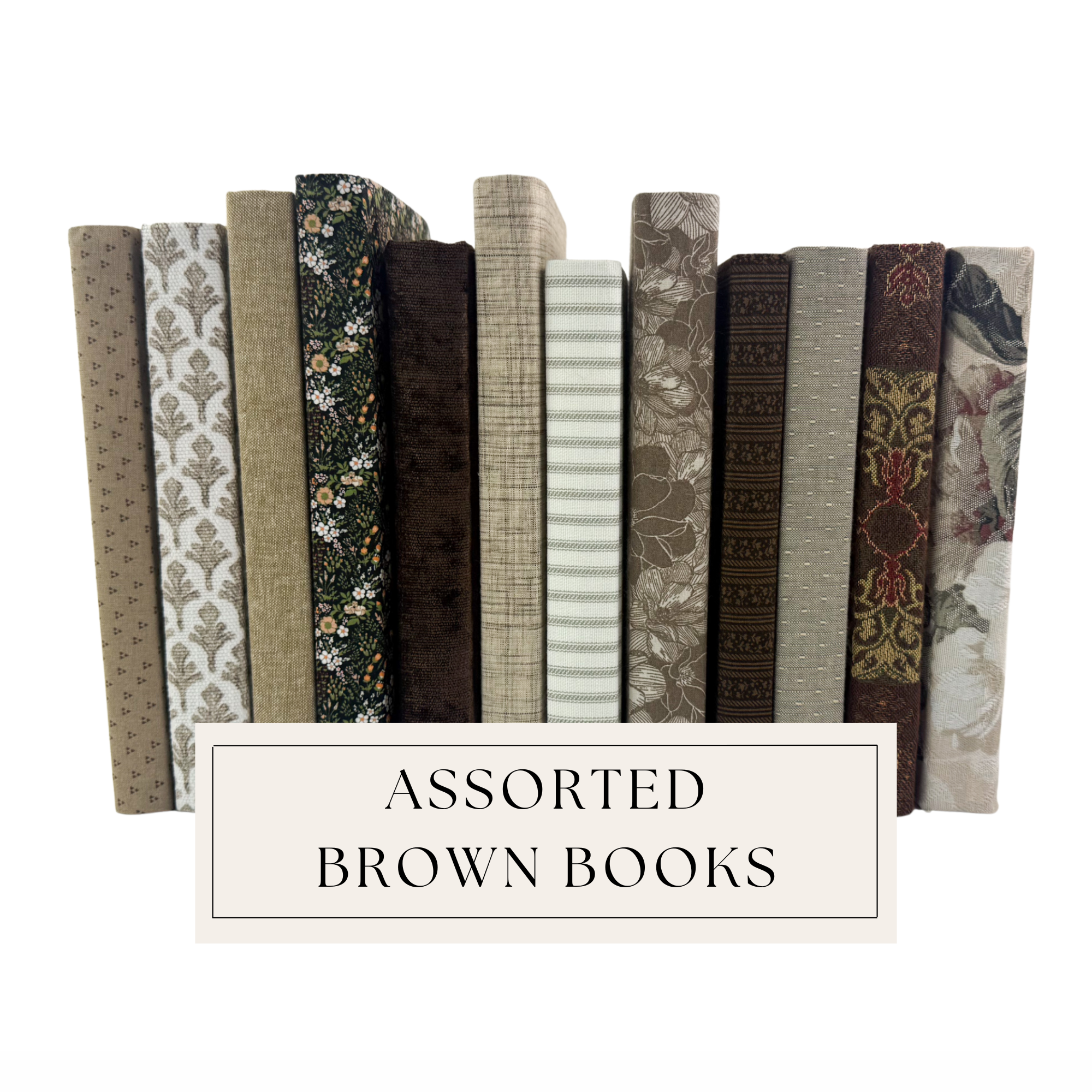 Assorted Brown Book Set- Designer Curated