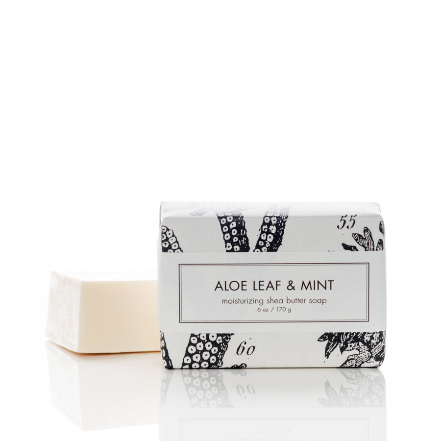 Aloe Leaf & Mint - Shea Butter Soap