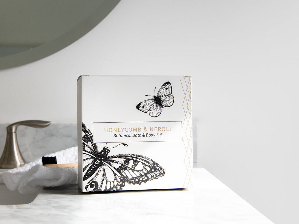 Botanical Bath & Body Gift Set - Honeycomb & Neroli