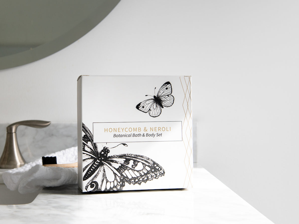 Botanical Bath & Body Gift Set - Honeycomb & Neroli