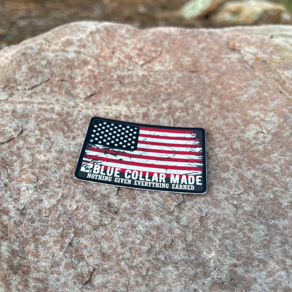 American Blue Collar Sticker