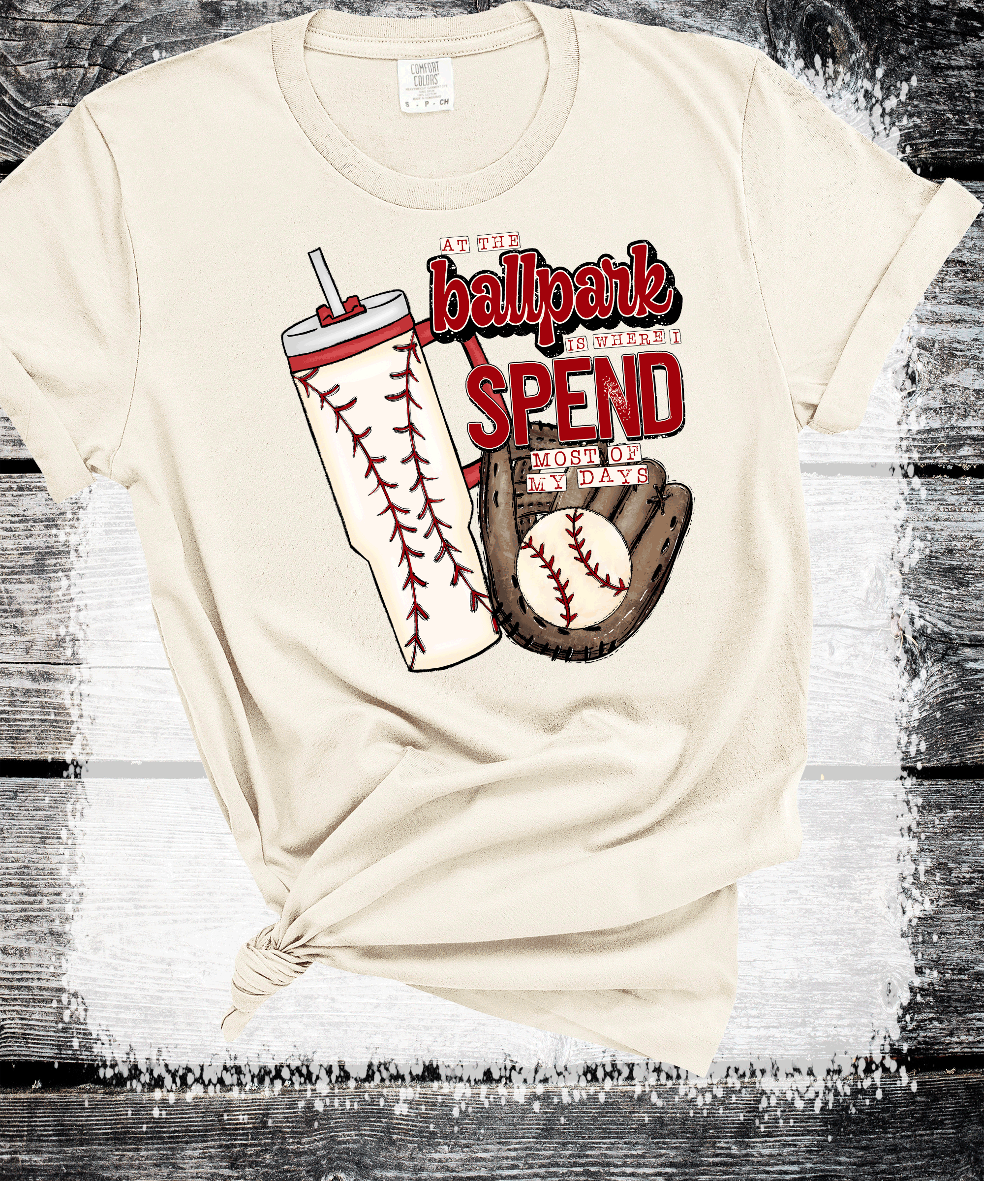 Ballpark is where I spend most of my days Baseball MOM, Stanley Cup,  Baseball Mom Shirt, Baseball Shirt For Women, Sports Mom Shirt, Mothers Day Gift, Family Baseball Shirt, Baseball Lover
