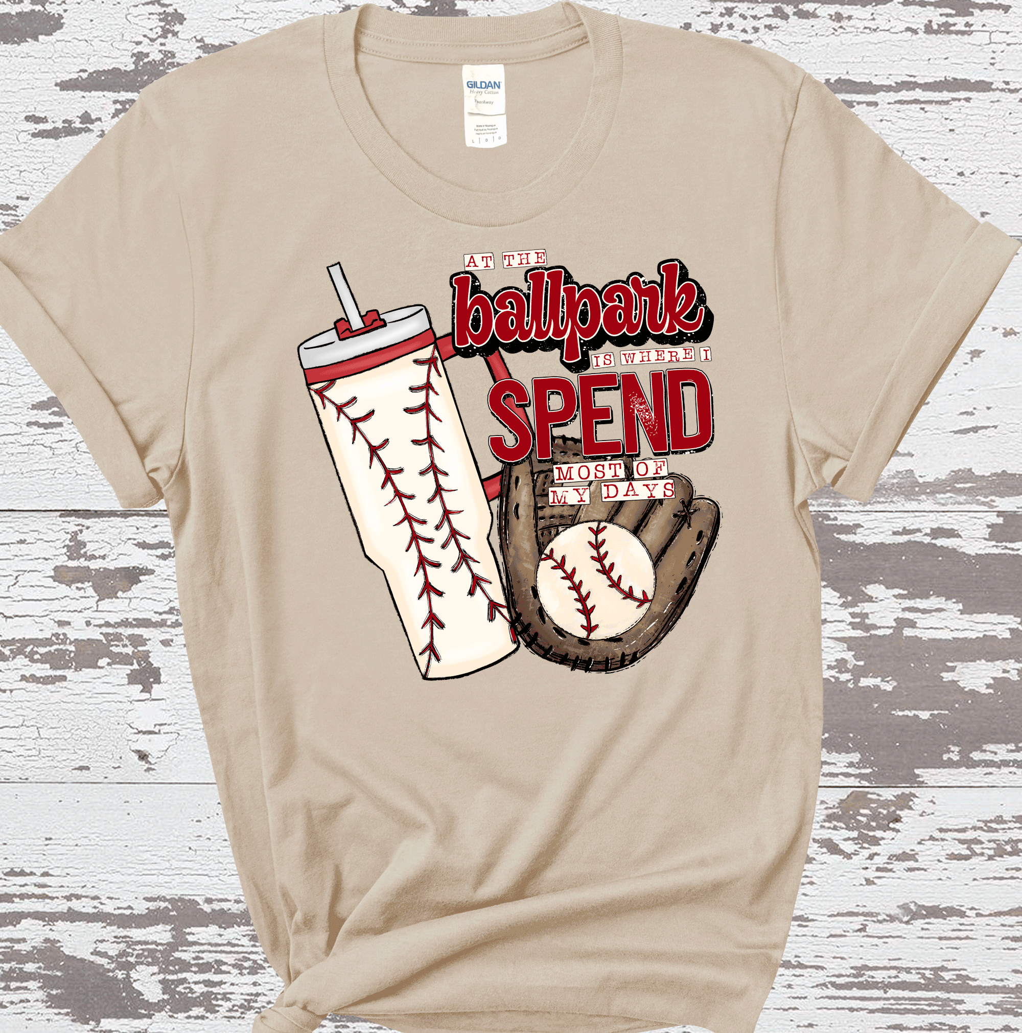 Ballpark is where I spend most of my days Baseball MOM, Stanley Cup,  Baseball Mom Shirt, Baseball Shirt For Women, Sports Mom Shirt, Mothers Day Gift, Family Baseball Shirt, Baseball Lover
