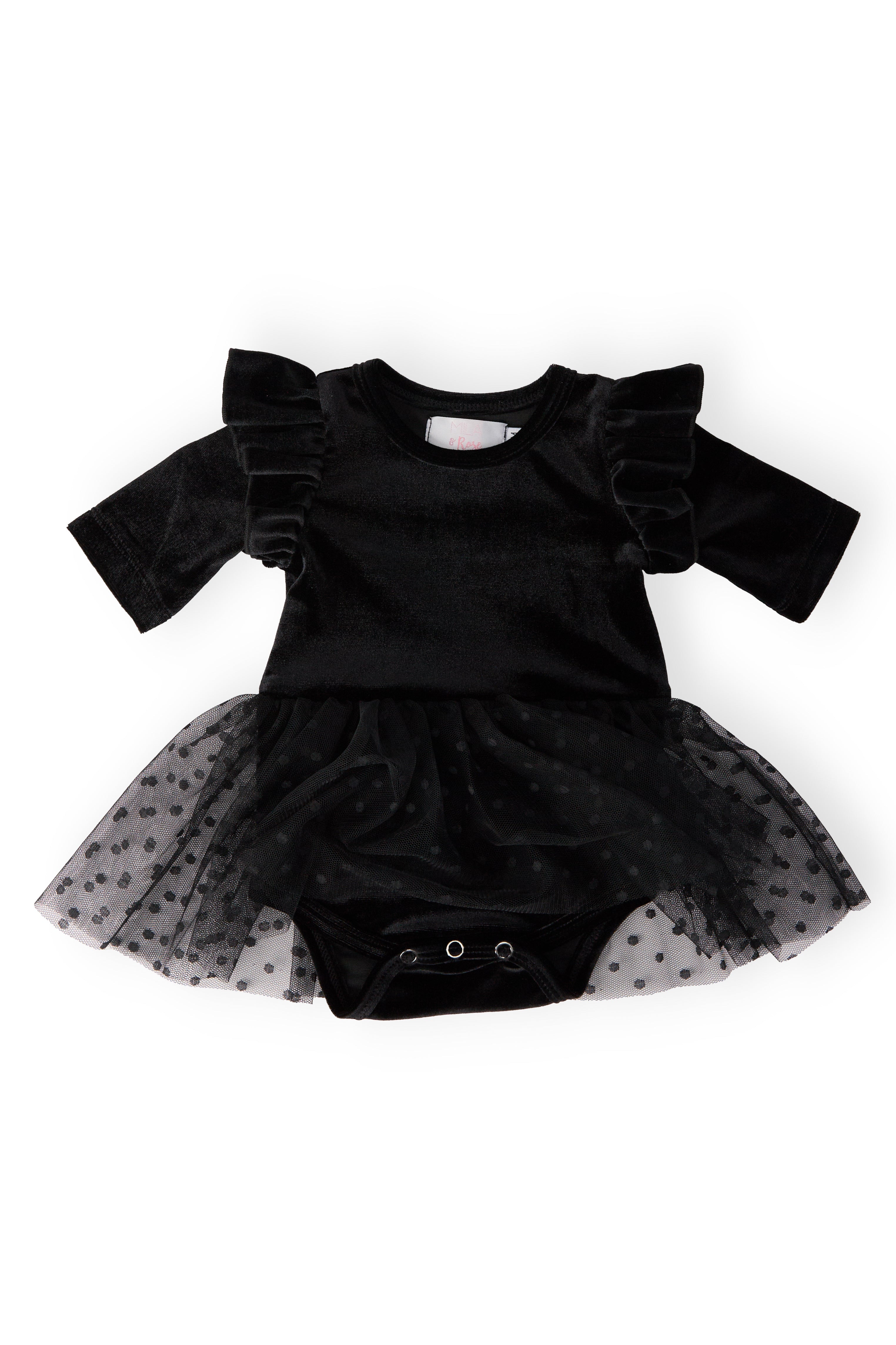 Black Velvet Tutu Bodysuit
