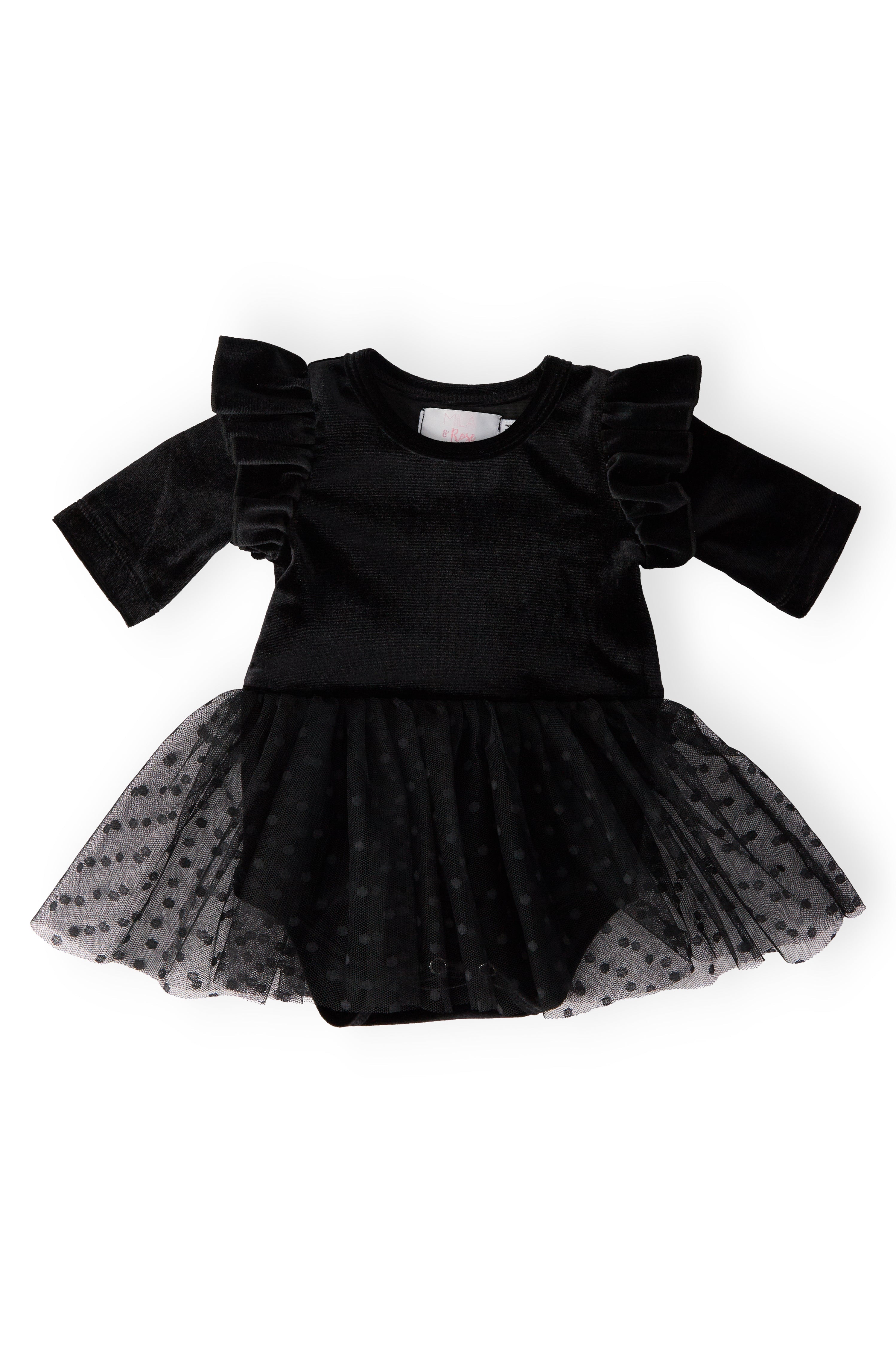 Black Velvet Tutu Bodysuit