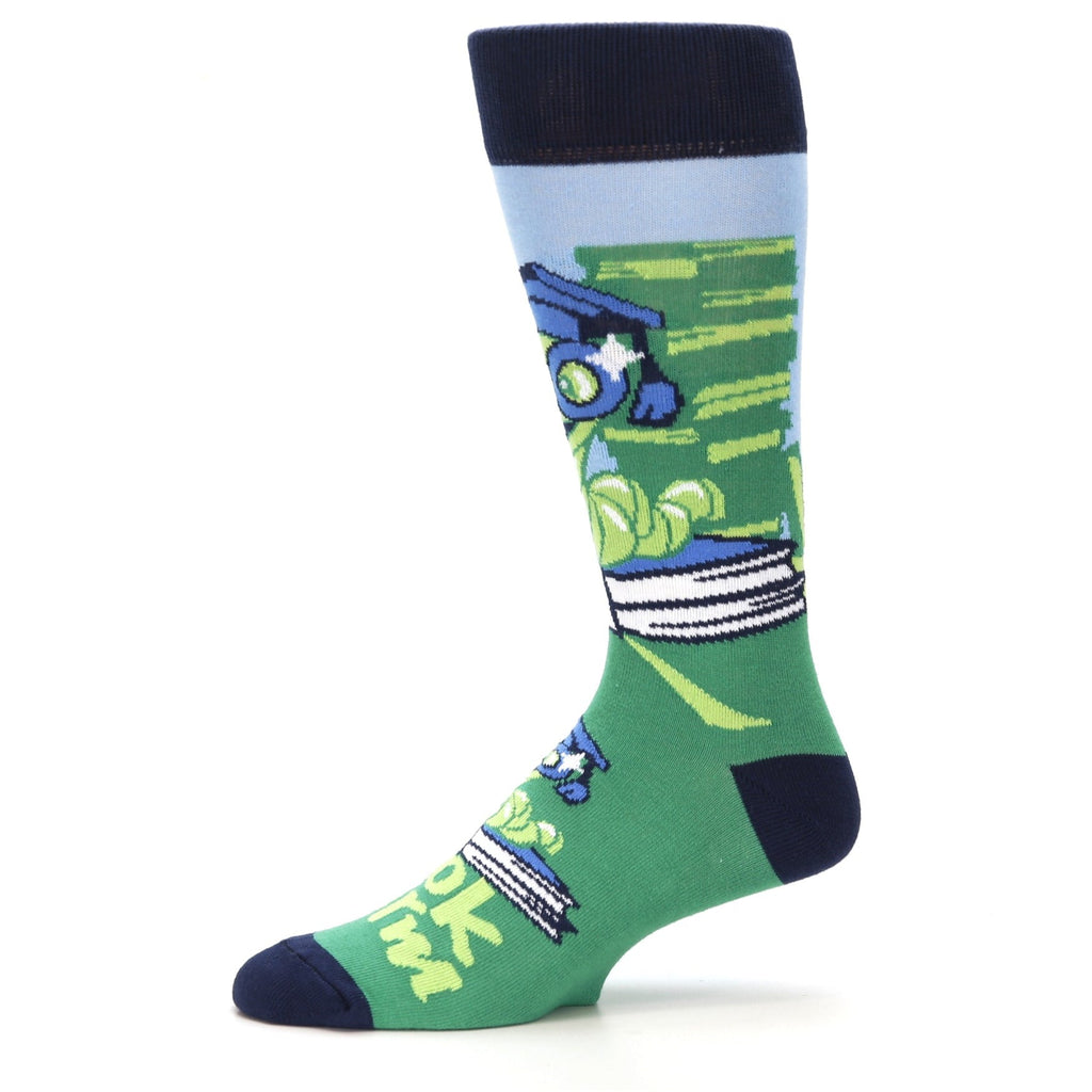 Book Worm Scholar Nerd - USA Made Men's Dress Socks