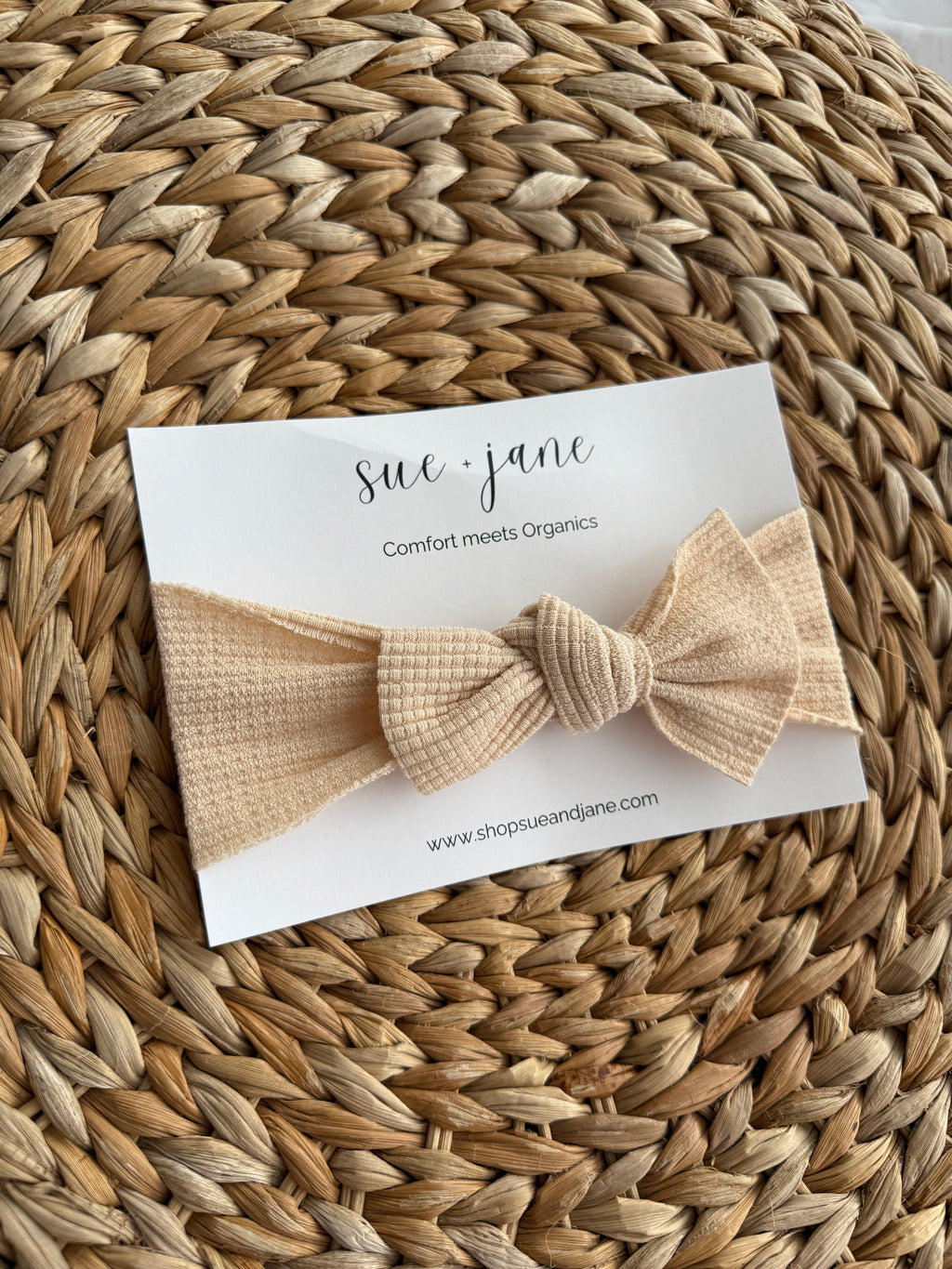 Organic Cotton Waffle Baby Headband | 0–2 Years