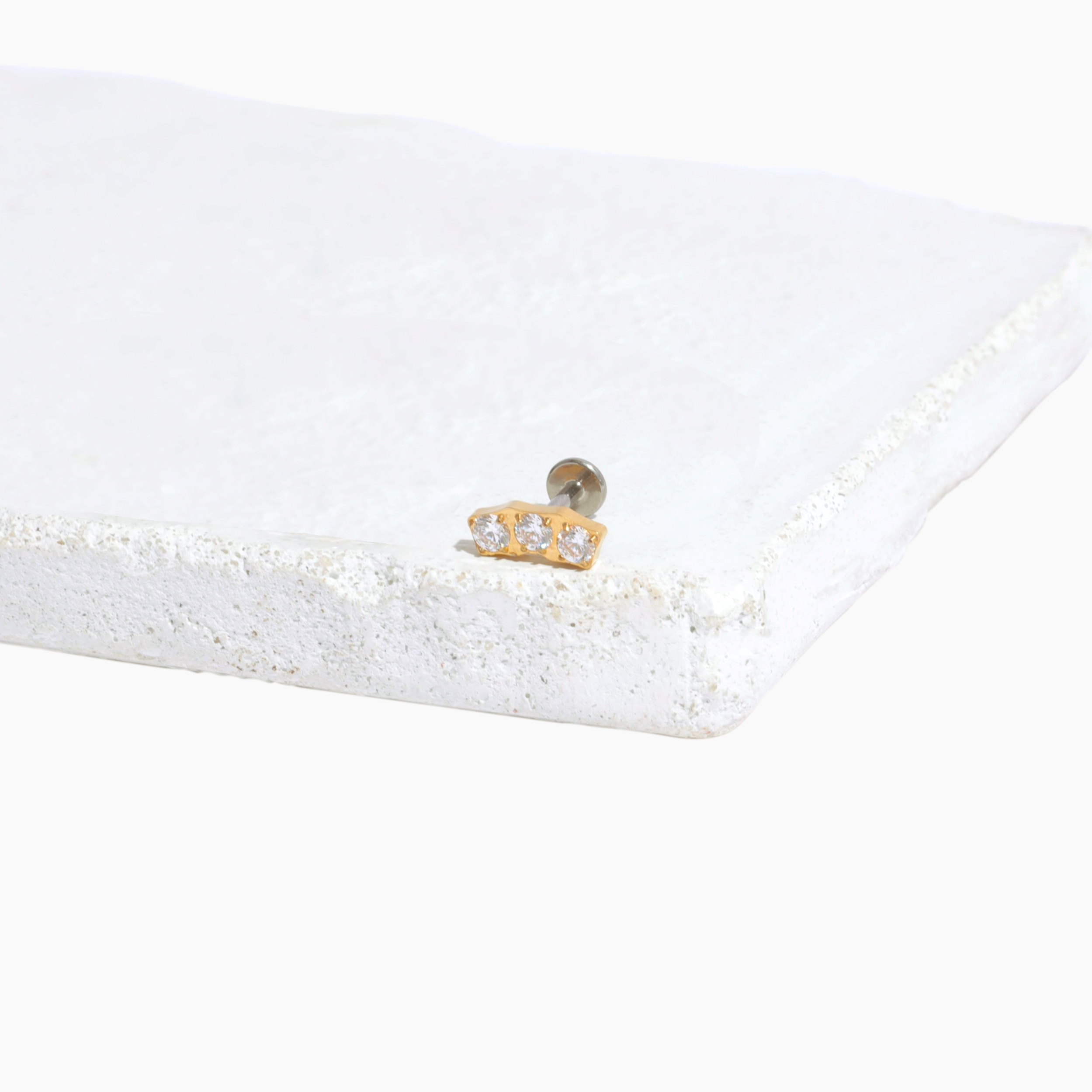 Single Carina Flat Back Stud Earring