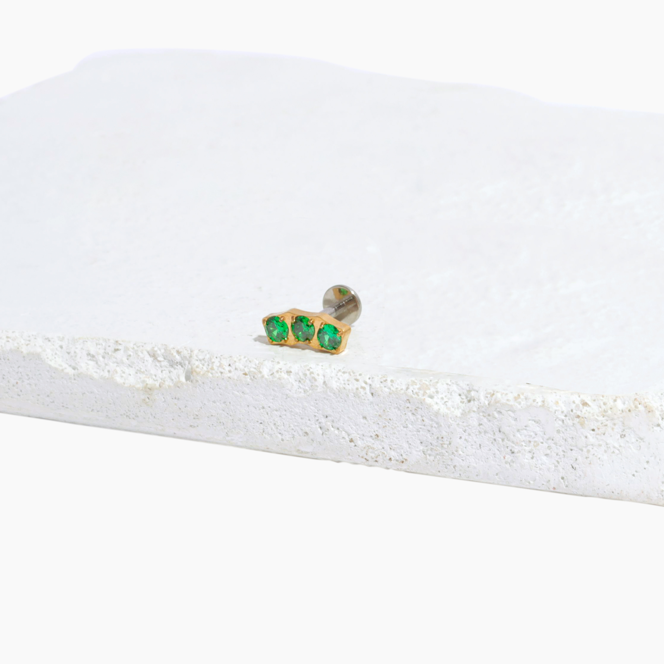 Single Carina Flat Back Stud Earring