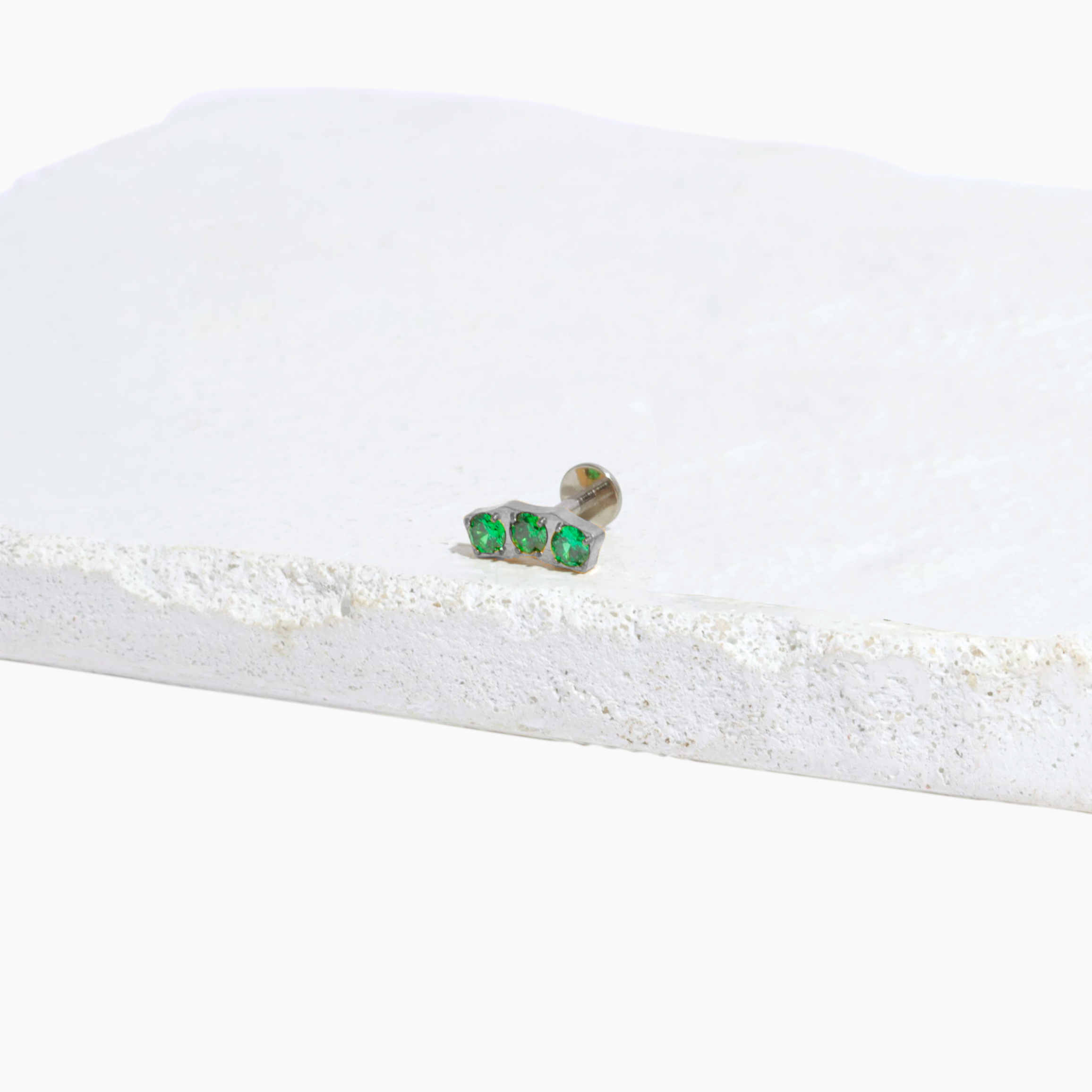 Single Carina Flat Back Stud Earring
