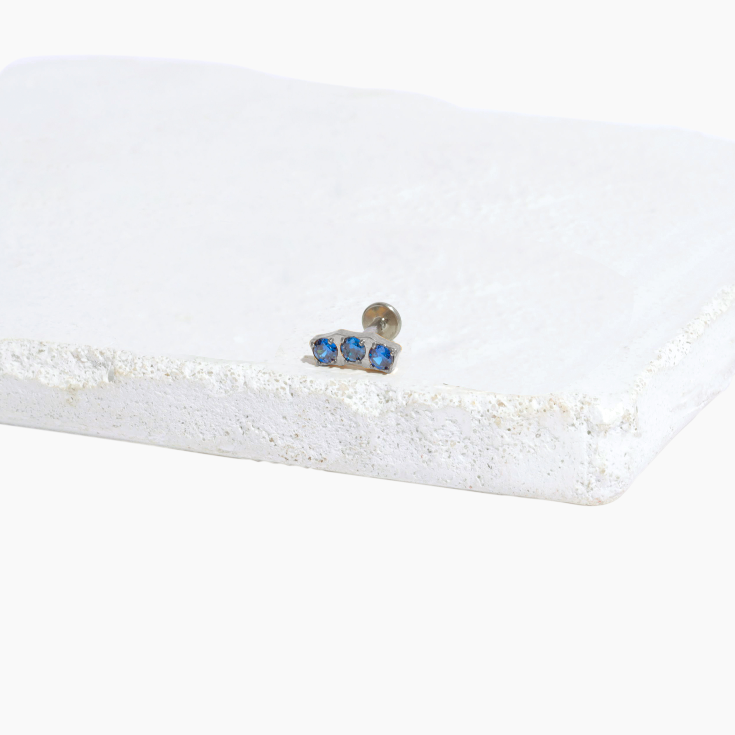 Single Carina Flat Back Stud Earring