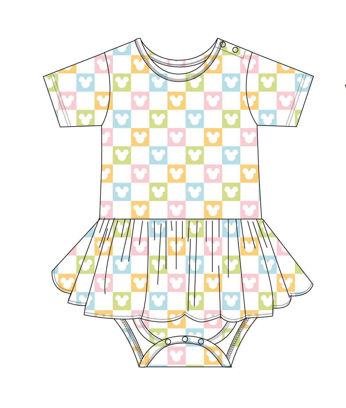 Clubhouse Cabana - Bodysuit Dress