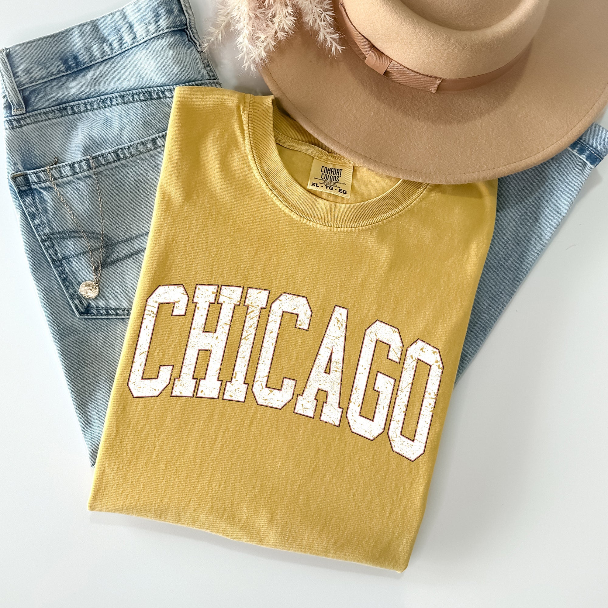 Chicago, Football, Sports, Game Day, Big Game, Touchdown, Tailgate Party, University, College, State Tshirt Comfort Colors T-Shirt